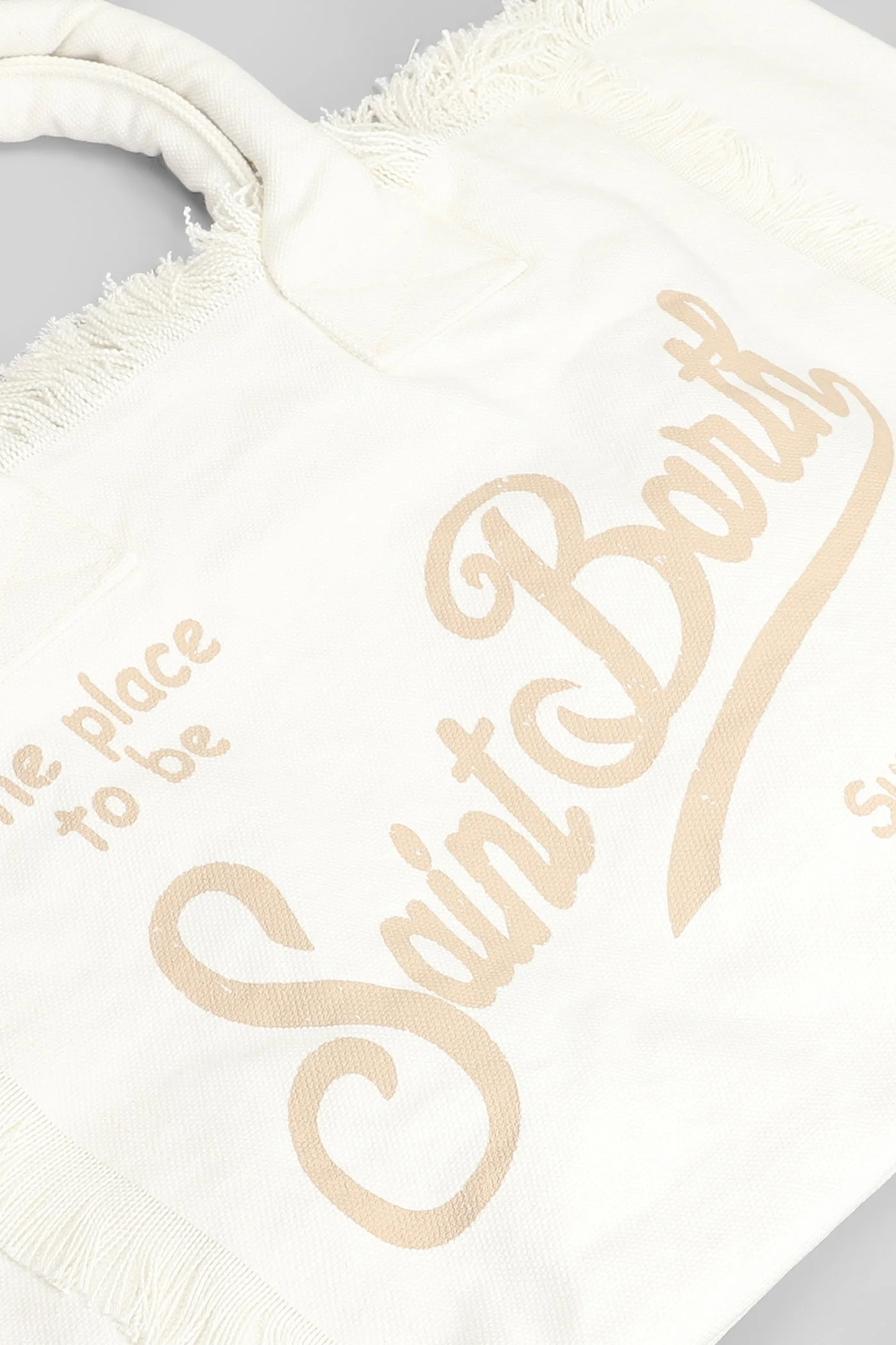 Vanity Tote in white canvas - Image 4