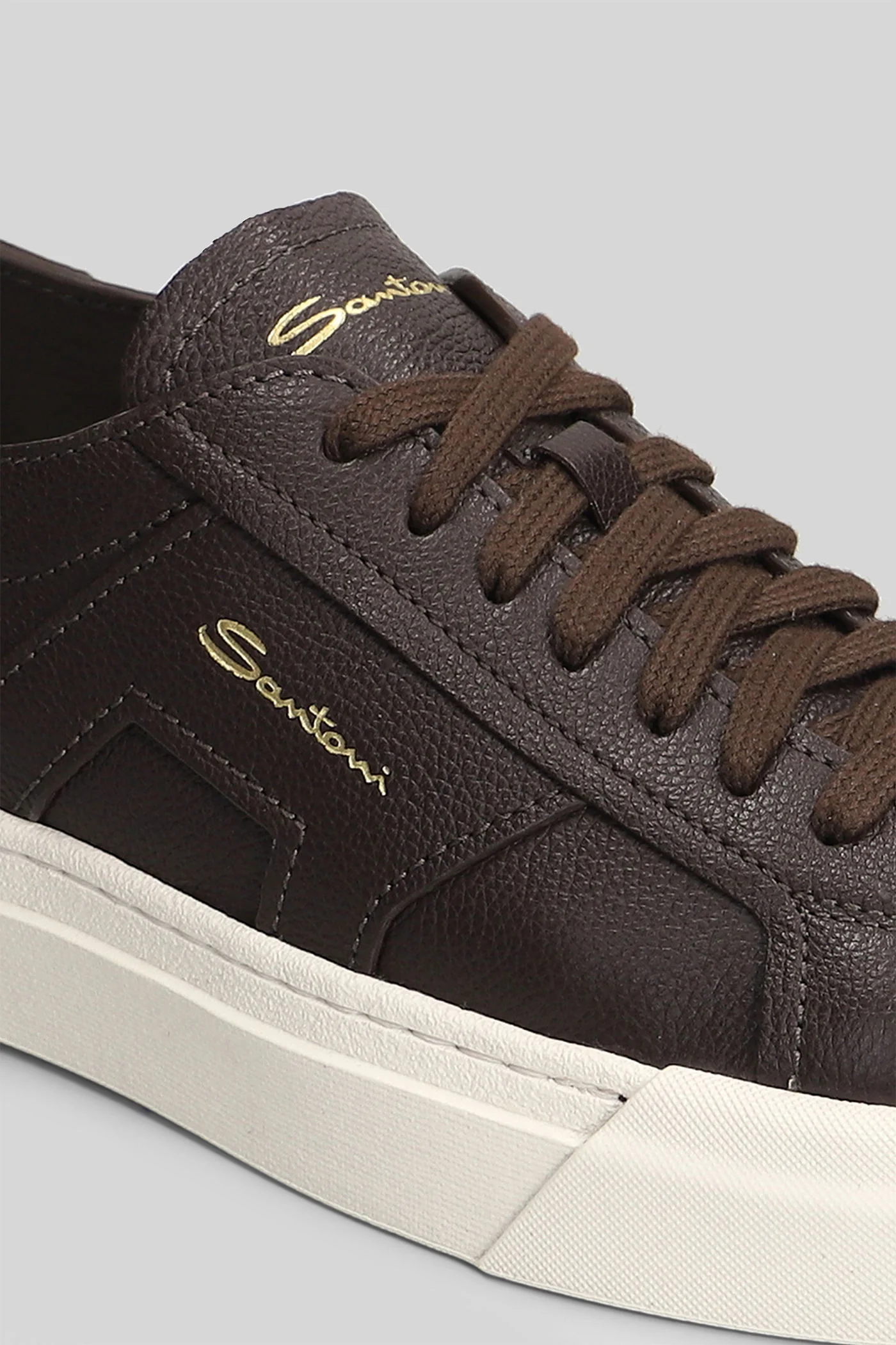 Dbs Sneakers in brown leather - Image 4