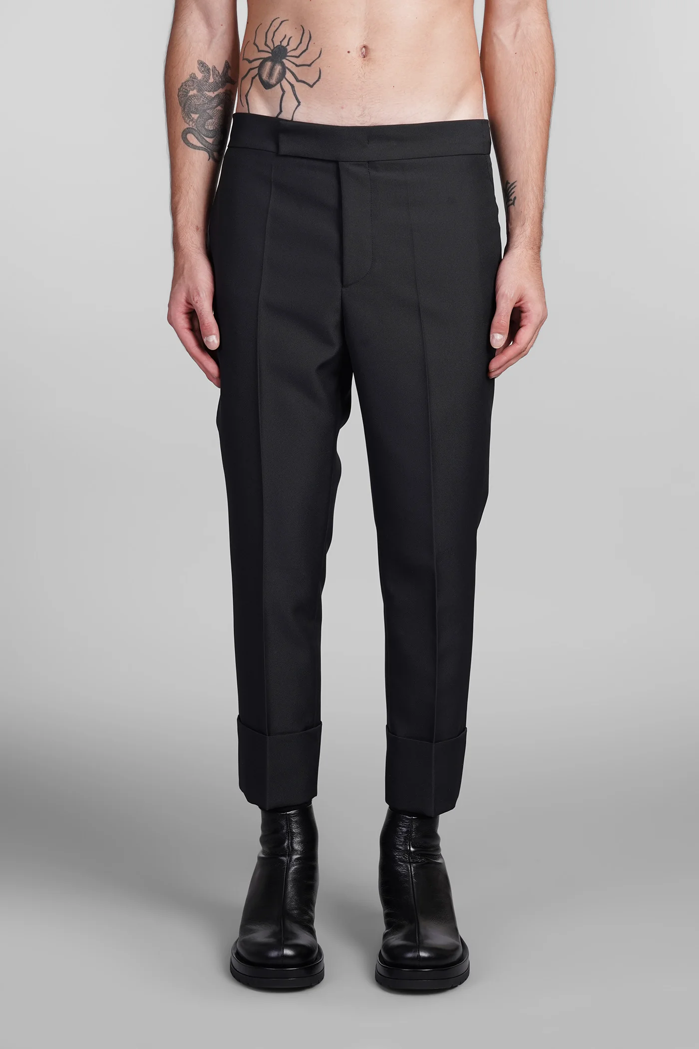 N7 Pants in black polyester