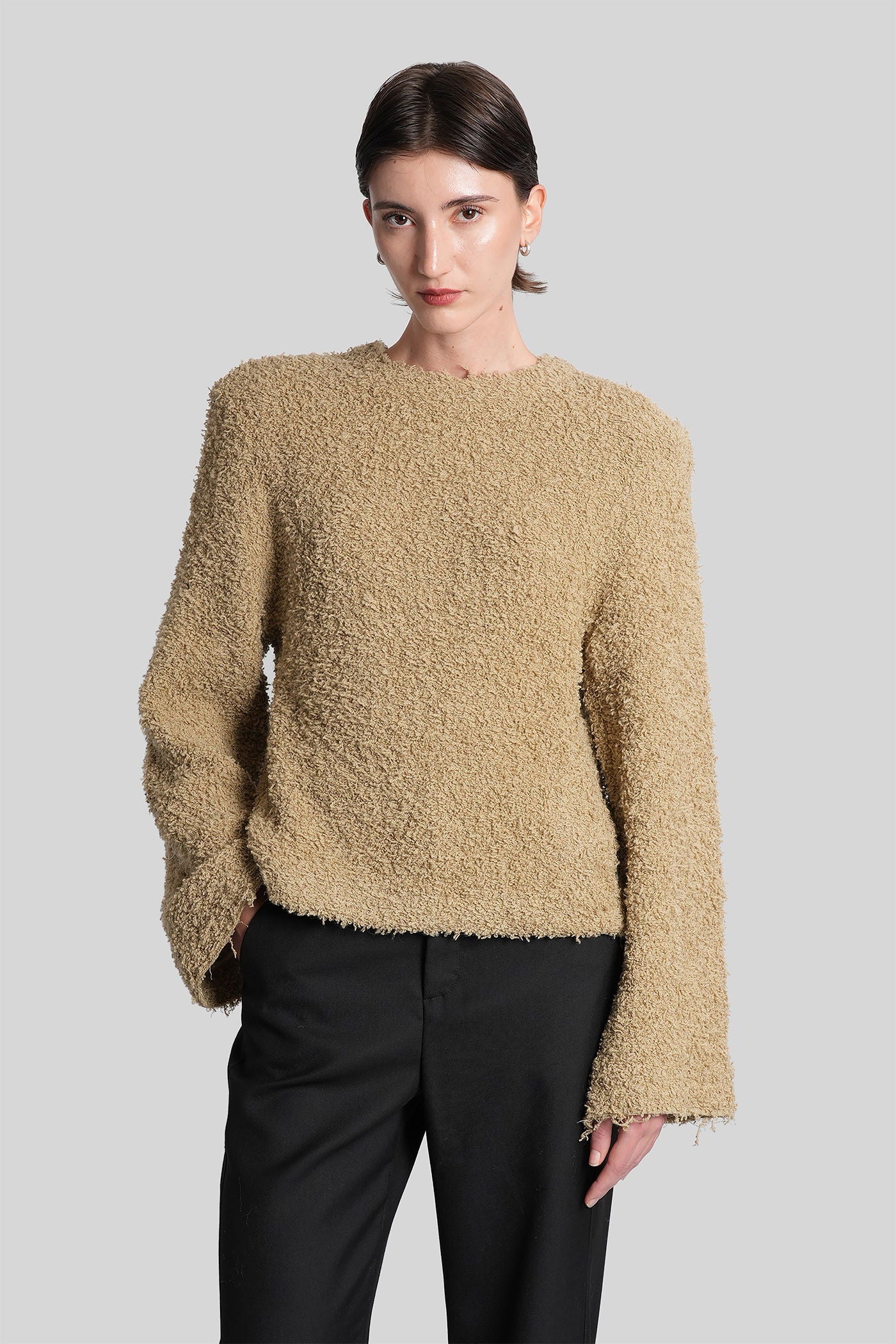 Chiara Knitwear in beige wool