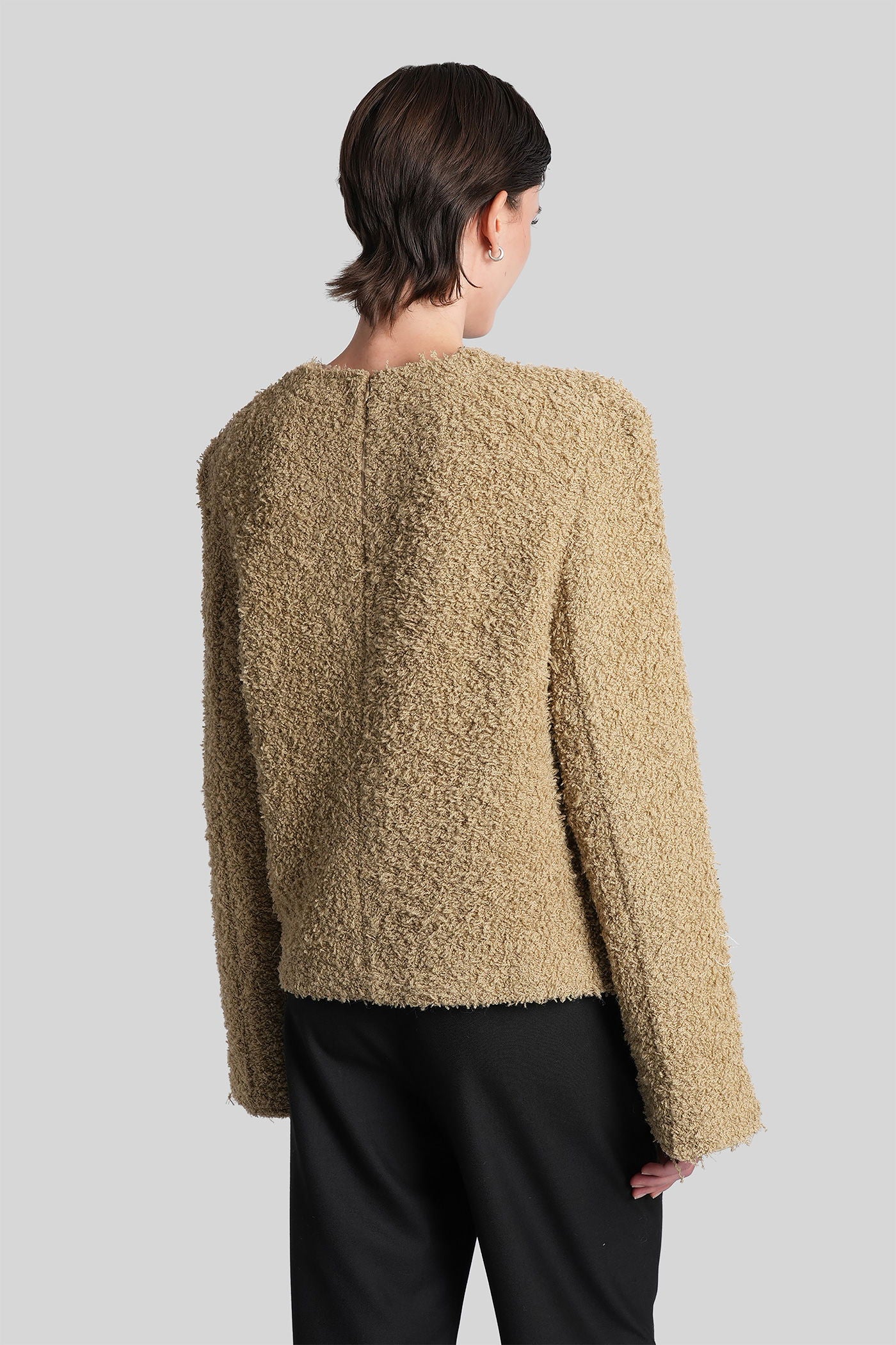 Chiara Knitwear in beige wool - Image 3