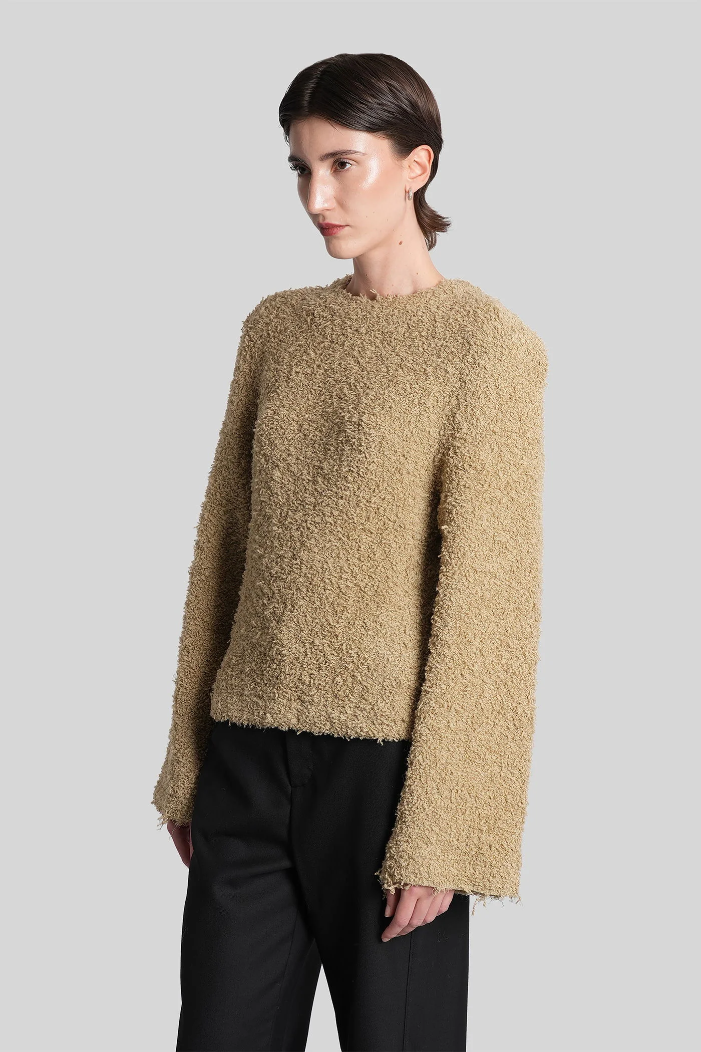 Chiara Knitwear in beige wool - Image 4
