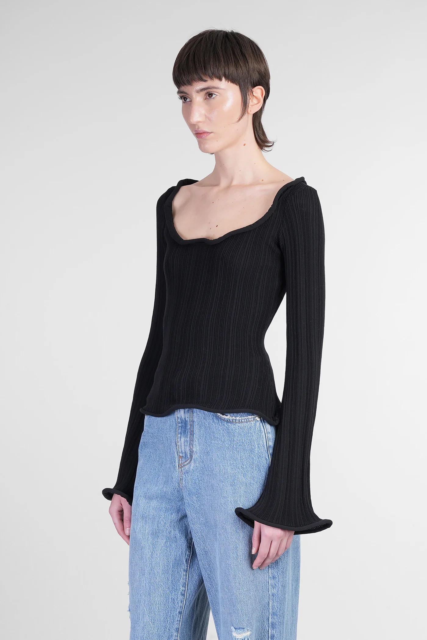Giselle Topwear in black viscose - Image 4