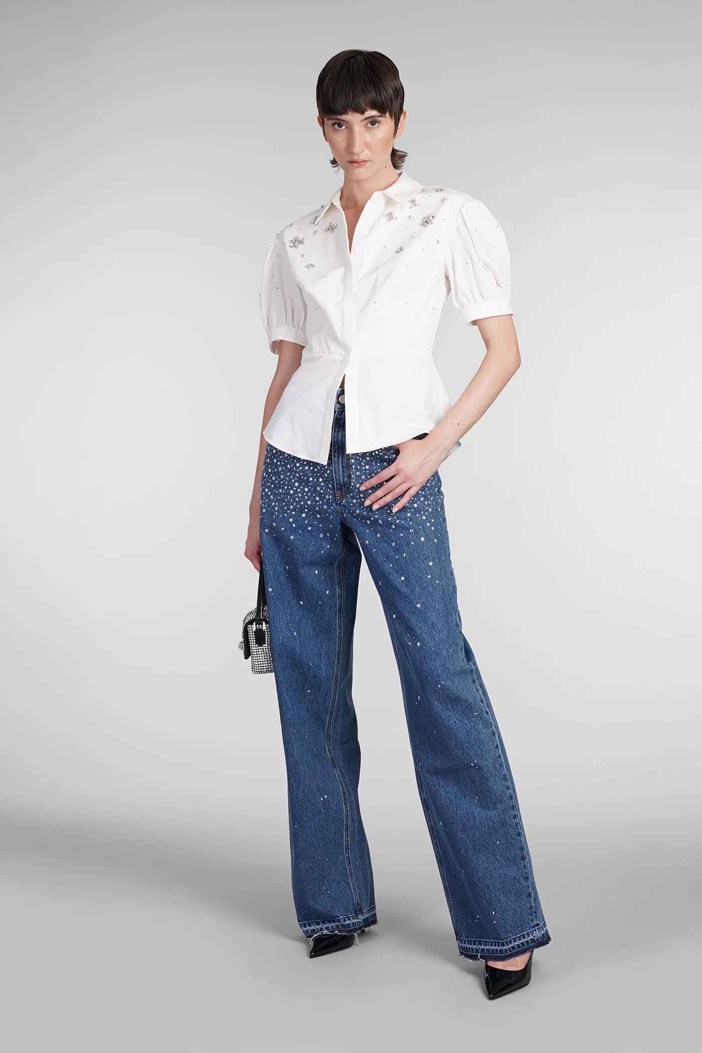 Shirt in white cotton - Image 2