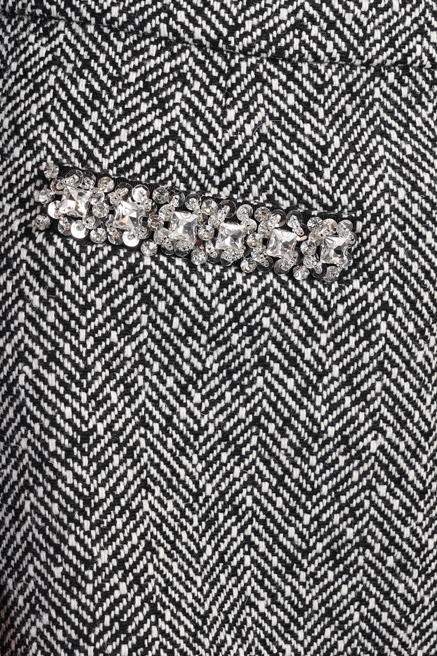 Skirt in black polyester - Image 5