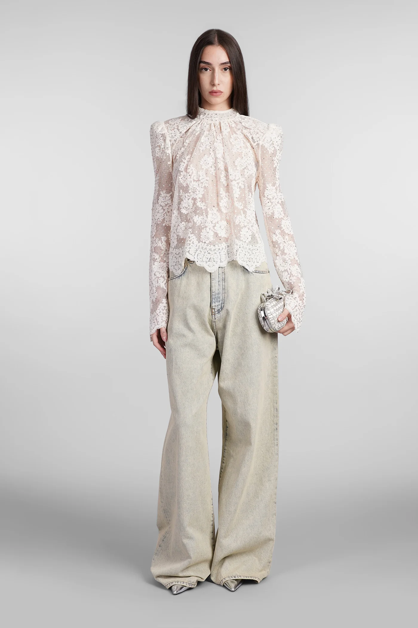 Topwear in white polyester - Image 2