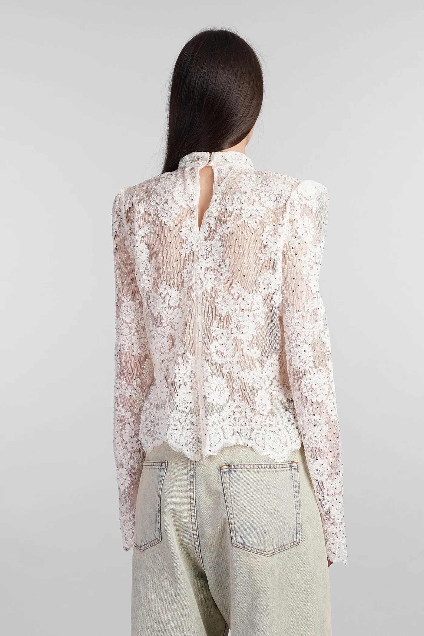 Topwear in white polyester - Image 3