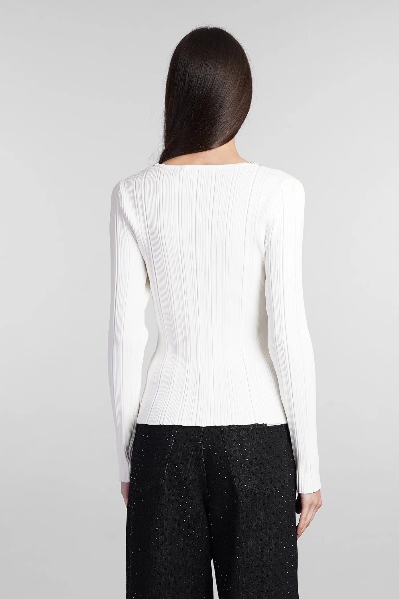 Topwear in white viscose - Image 3