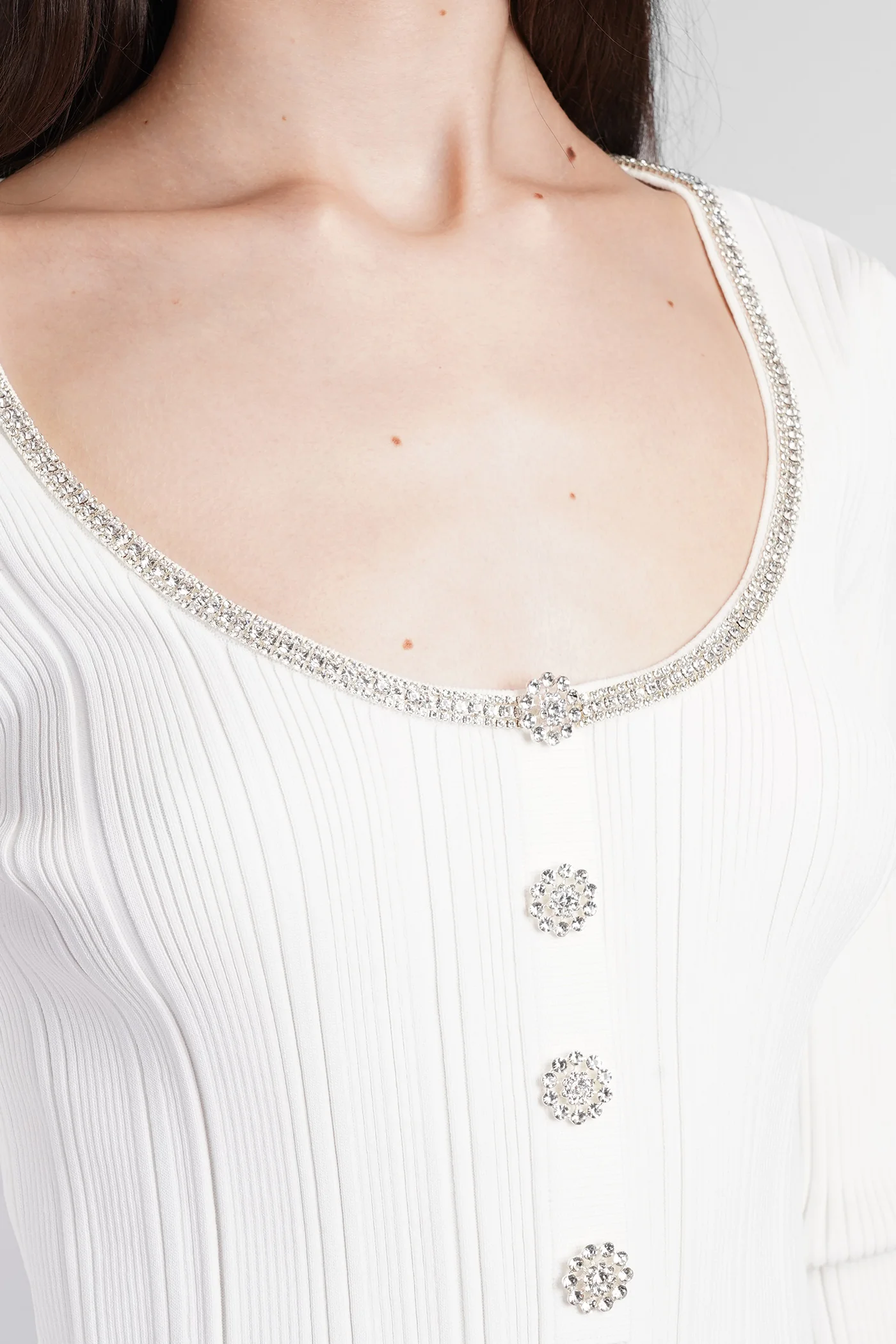 Topwear in white viscose - Image 5