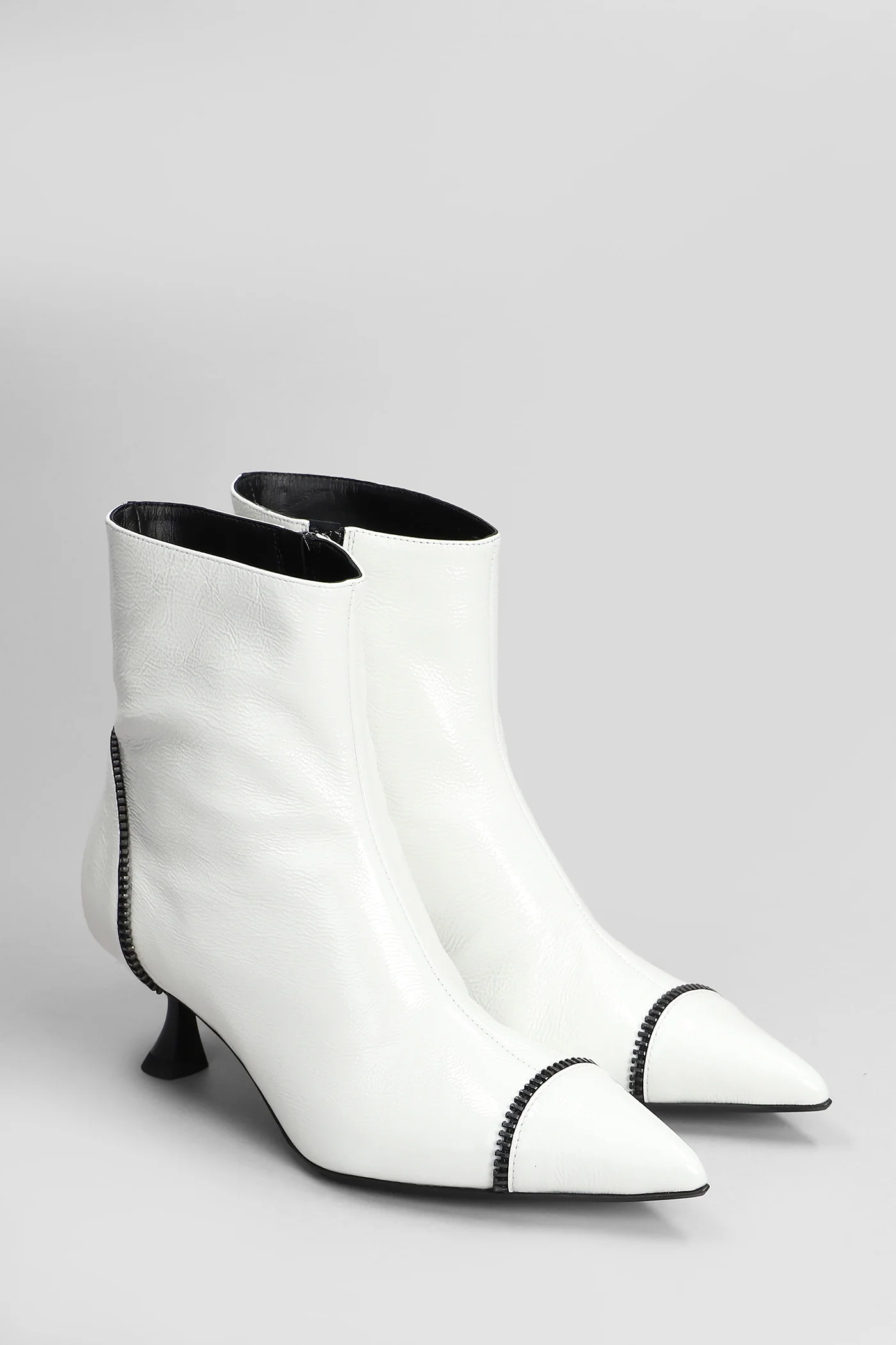 Elettra 5 High heels Ankle boots in white Cly - Image 2