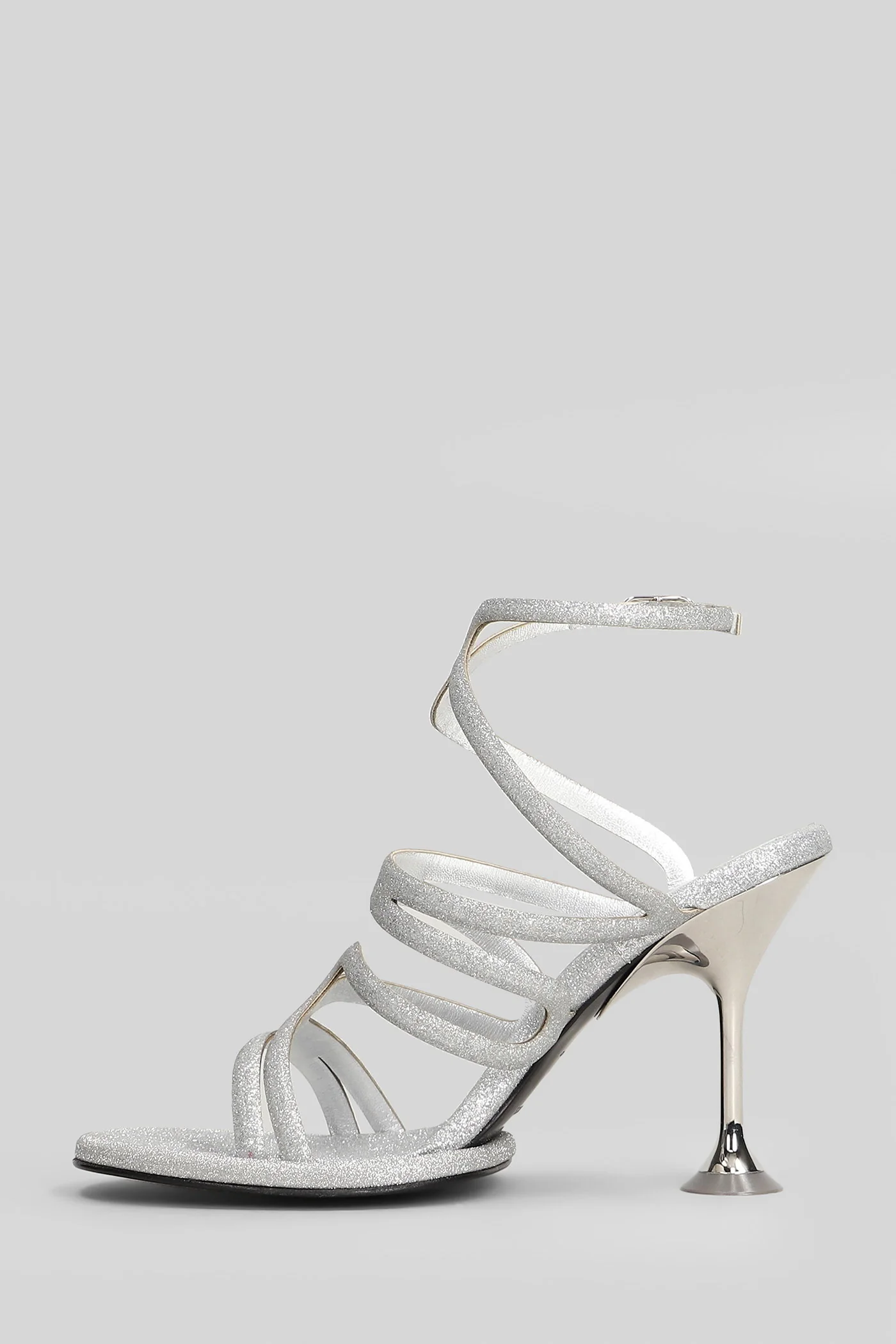 Sandal 95 Sandals in silver glitter - Image 3