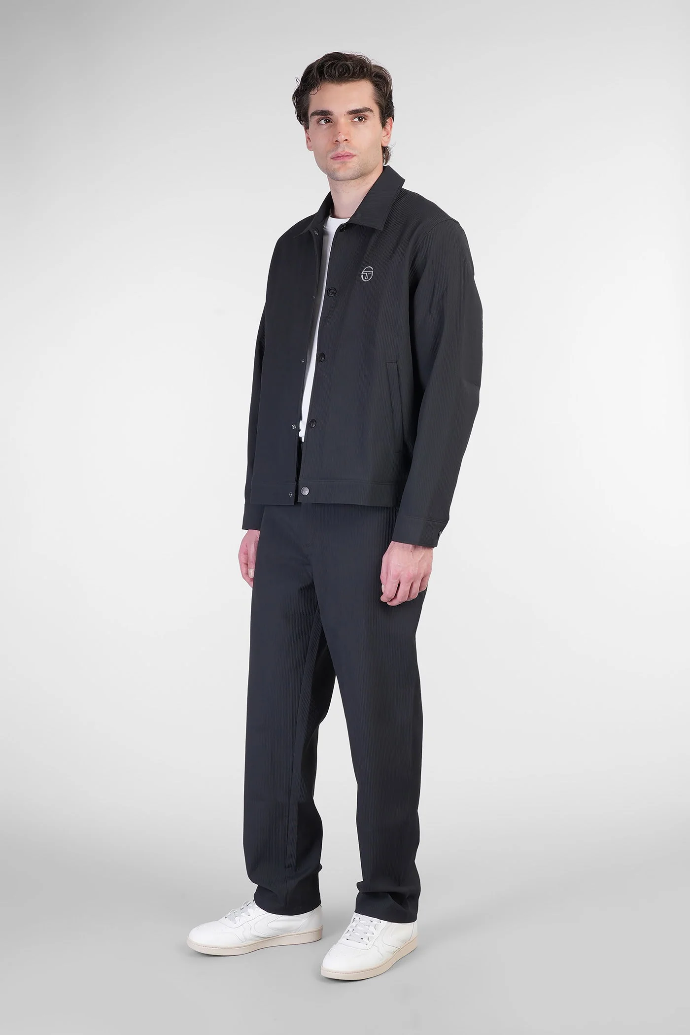 Davide Pants in black polyester - Image 2