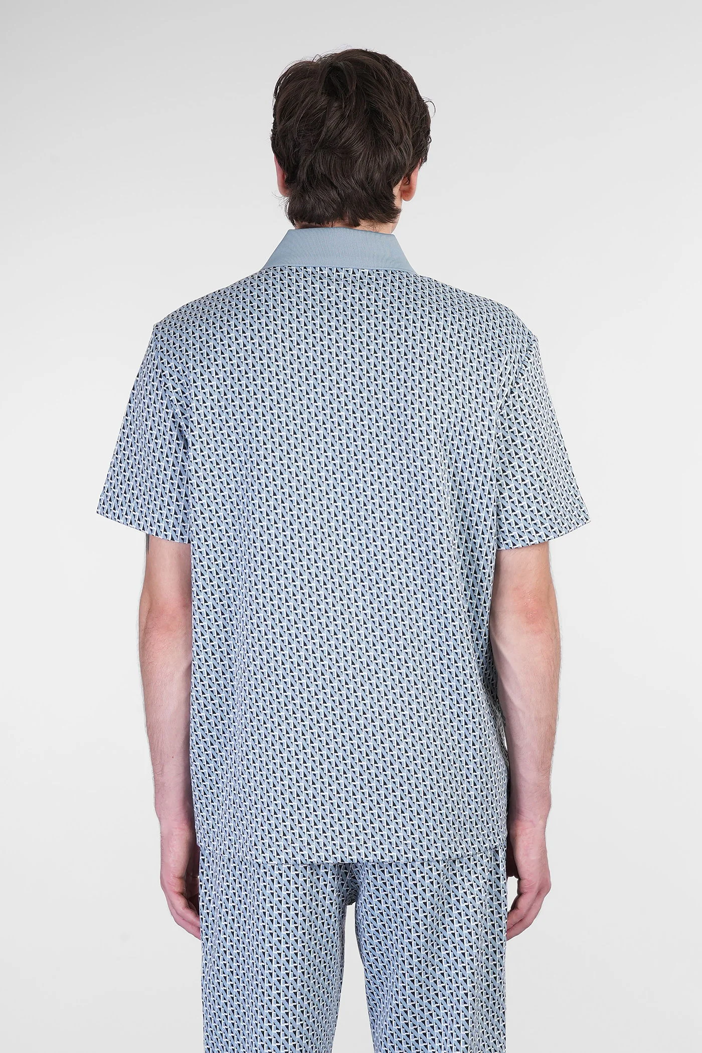 Paolo Polo in cyan polyester - Image 3