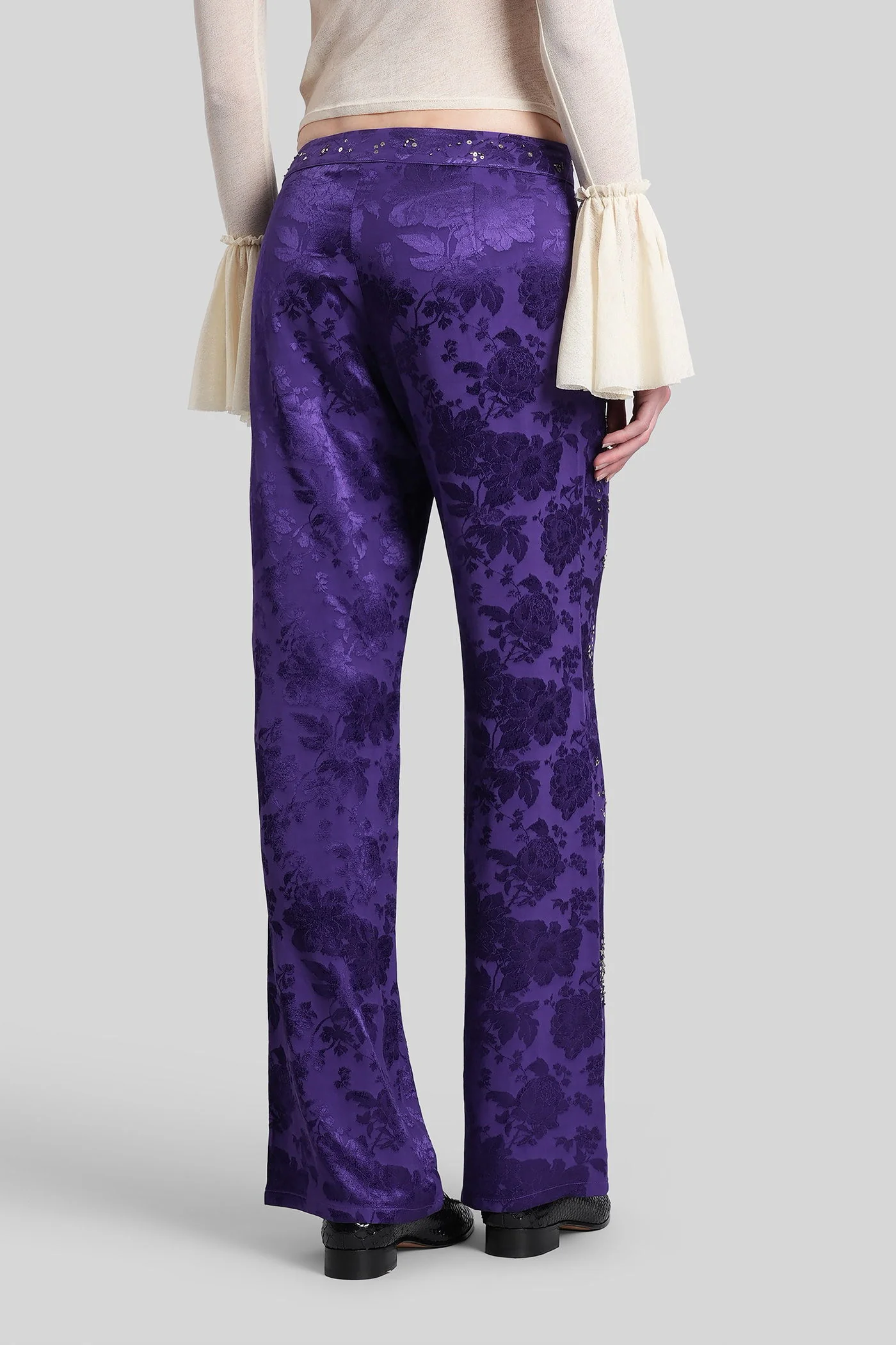 Brity Pants in Viola viscose - Image 3