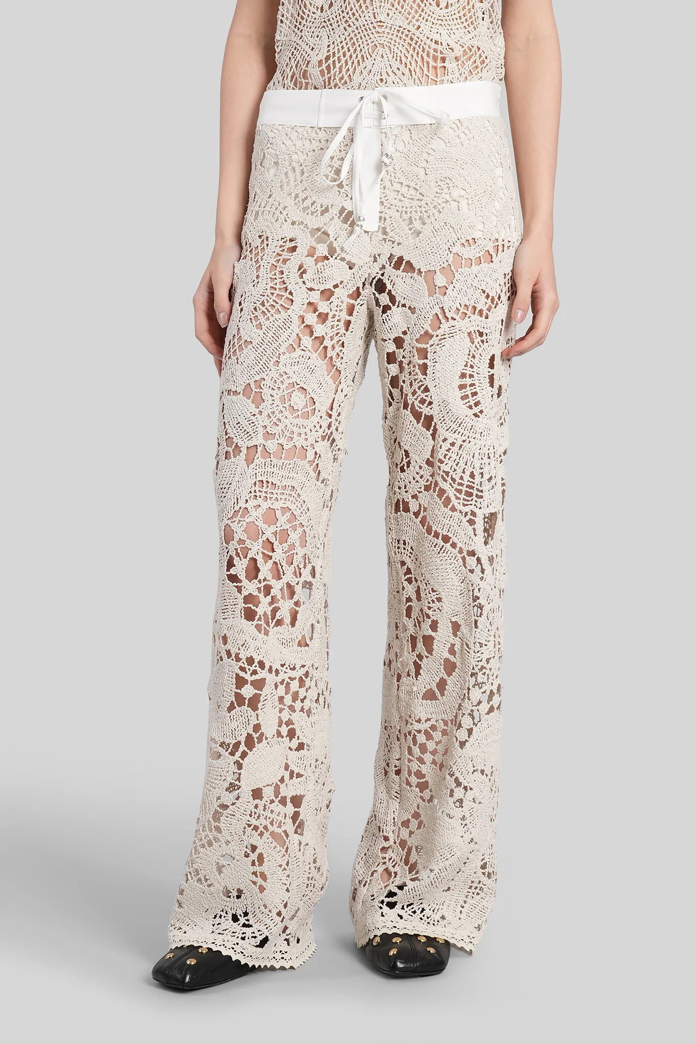 Leane Pants in beige polyester
