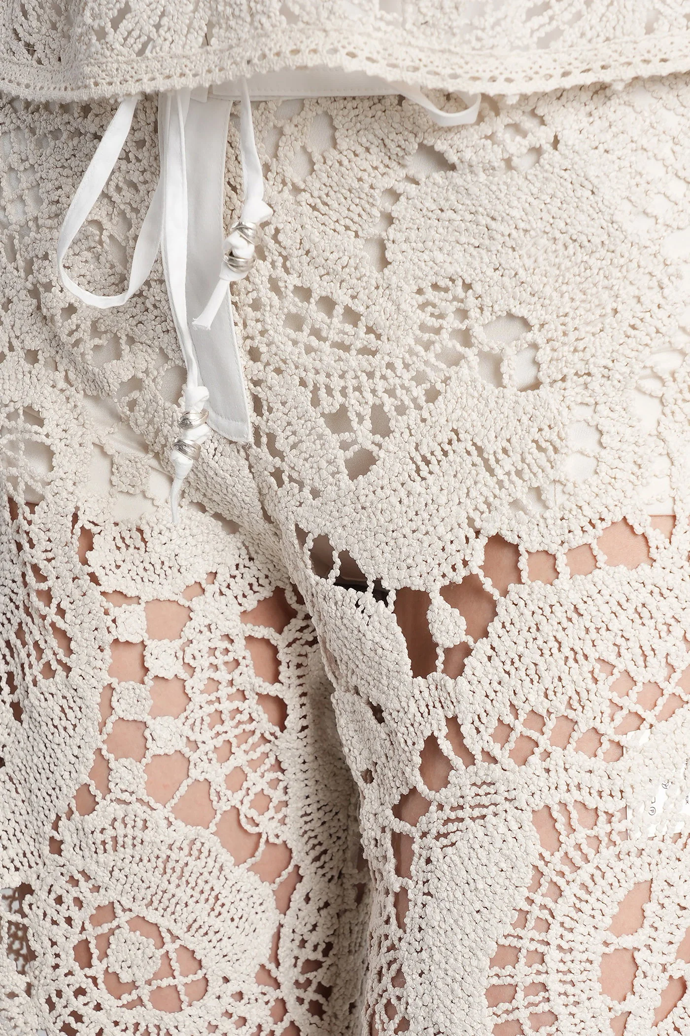 Leane Pants in beige polyester - Image 5