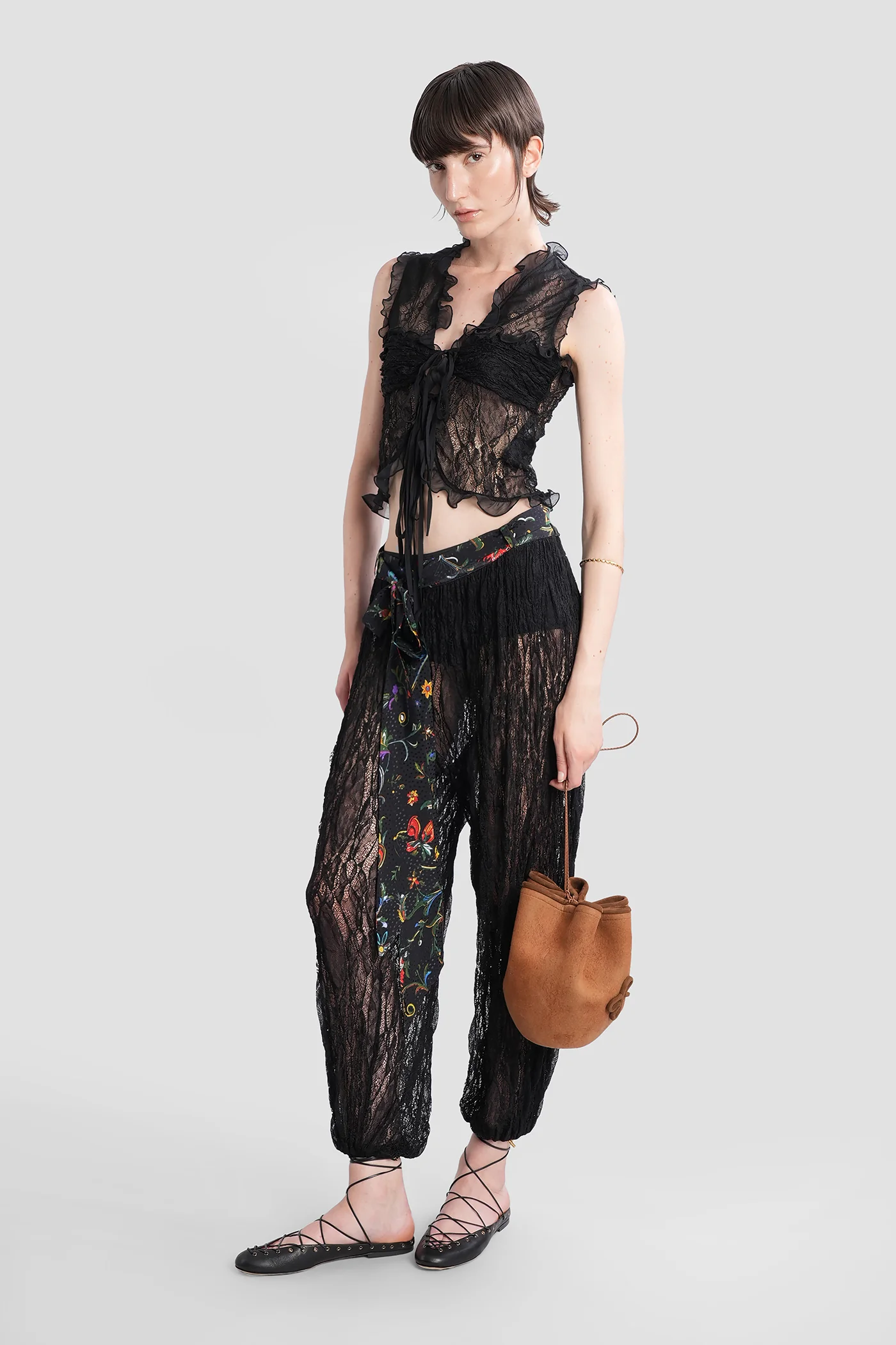 Tessa Pants in black polyamide - Image 2