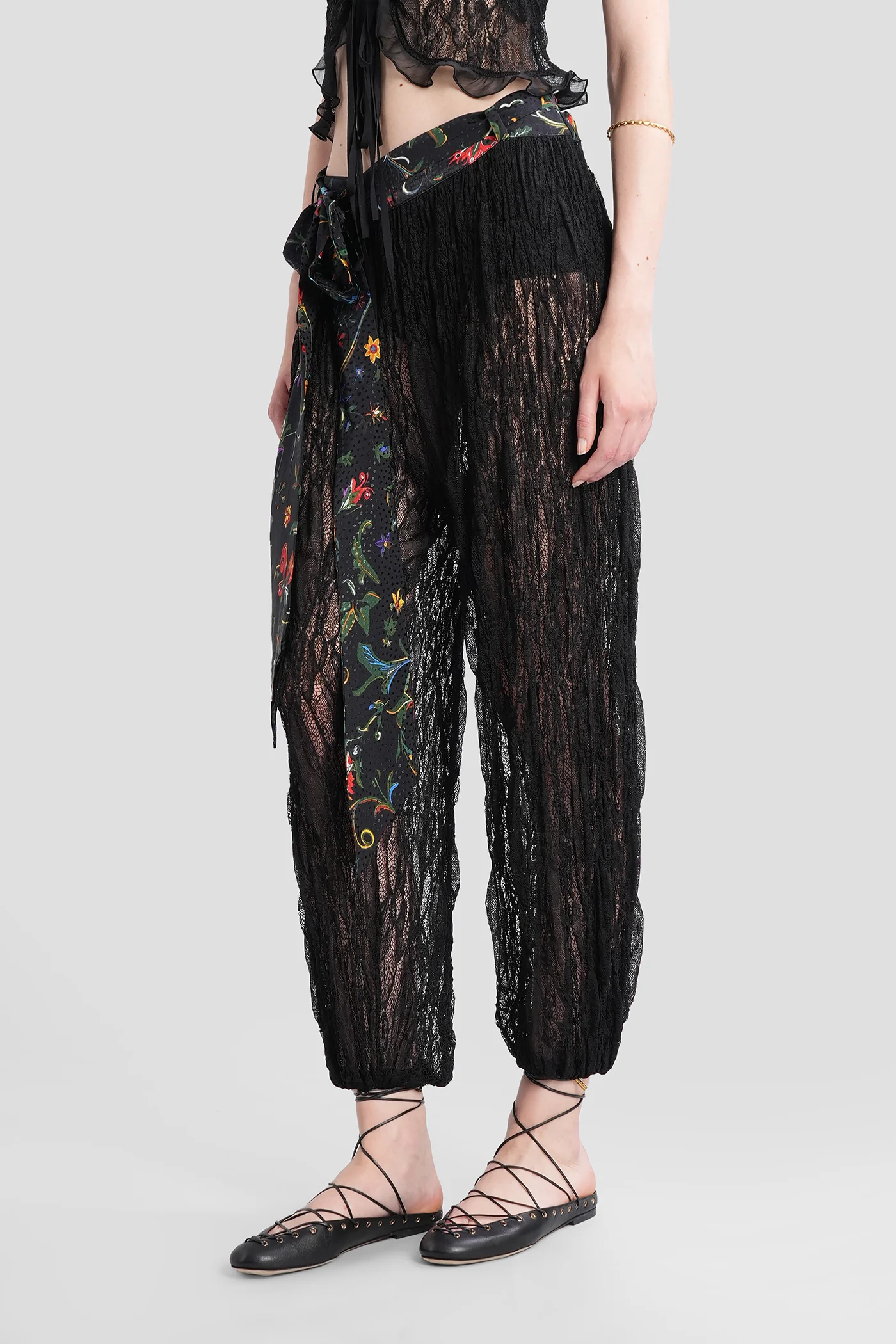 Tessa Pants in black polyamide - Image 4