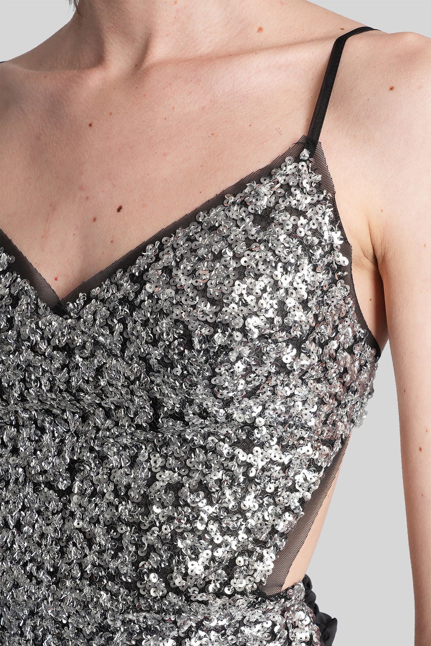 Zaya Topwear in silver polyester - Image 5