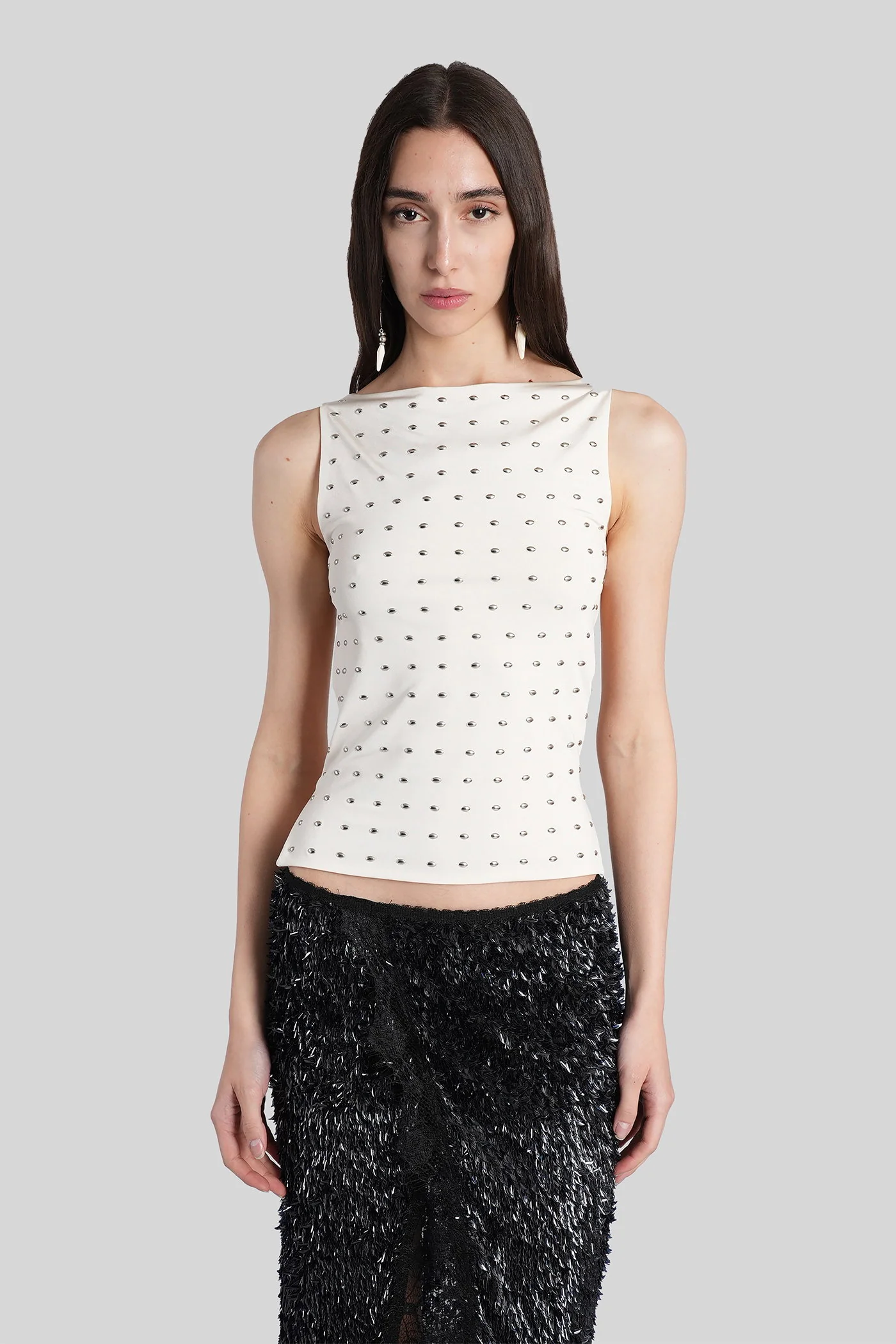 Zelena Topwear in beige polyester