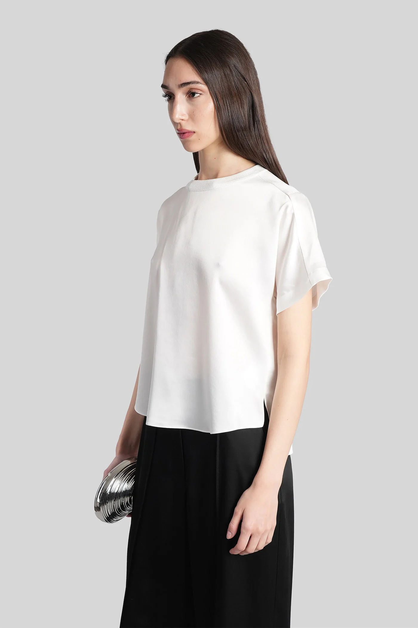 Addy T-Shirt in white acetate - Image 4