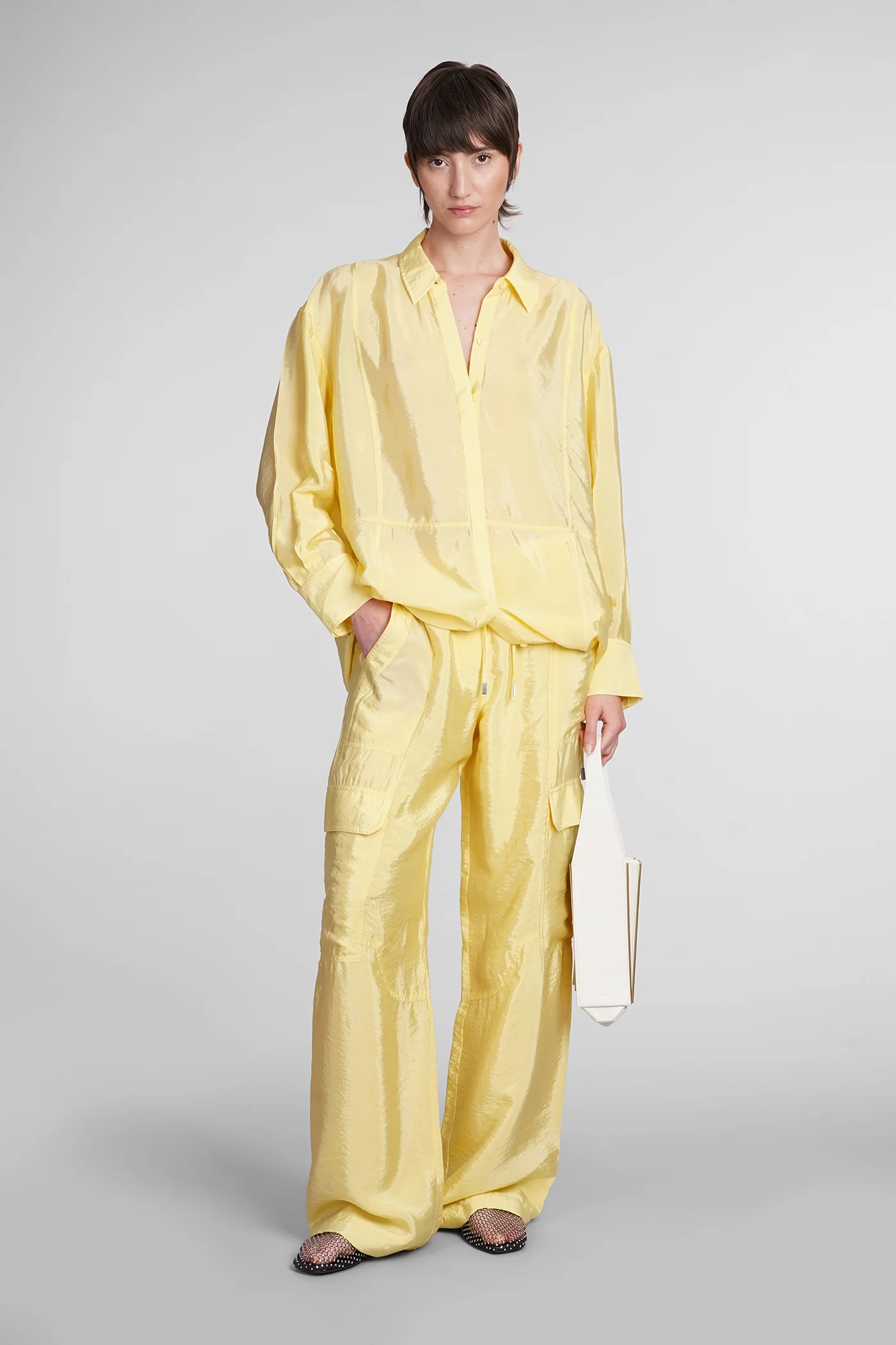 Aurora Pants in yellow Rayon - Image 2