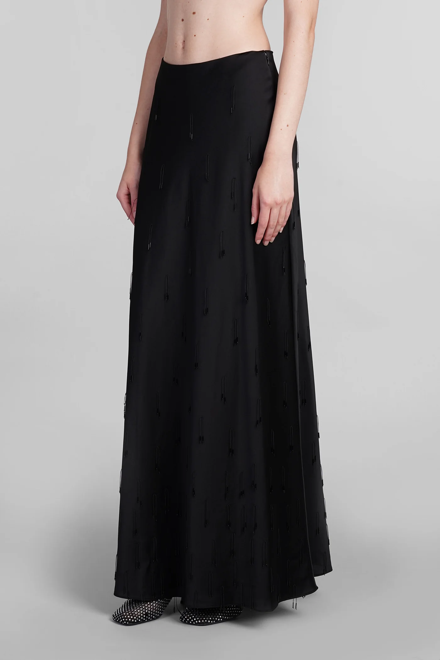 Kade Skirt in black polyester - Image 4