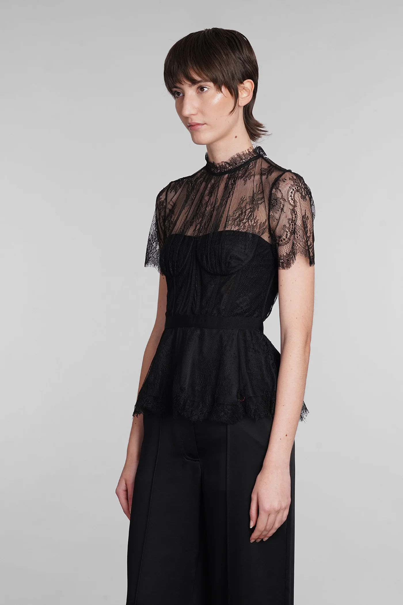 Kehlani Topwear in black nylon - Image 4