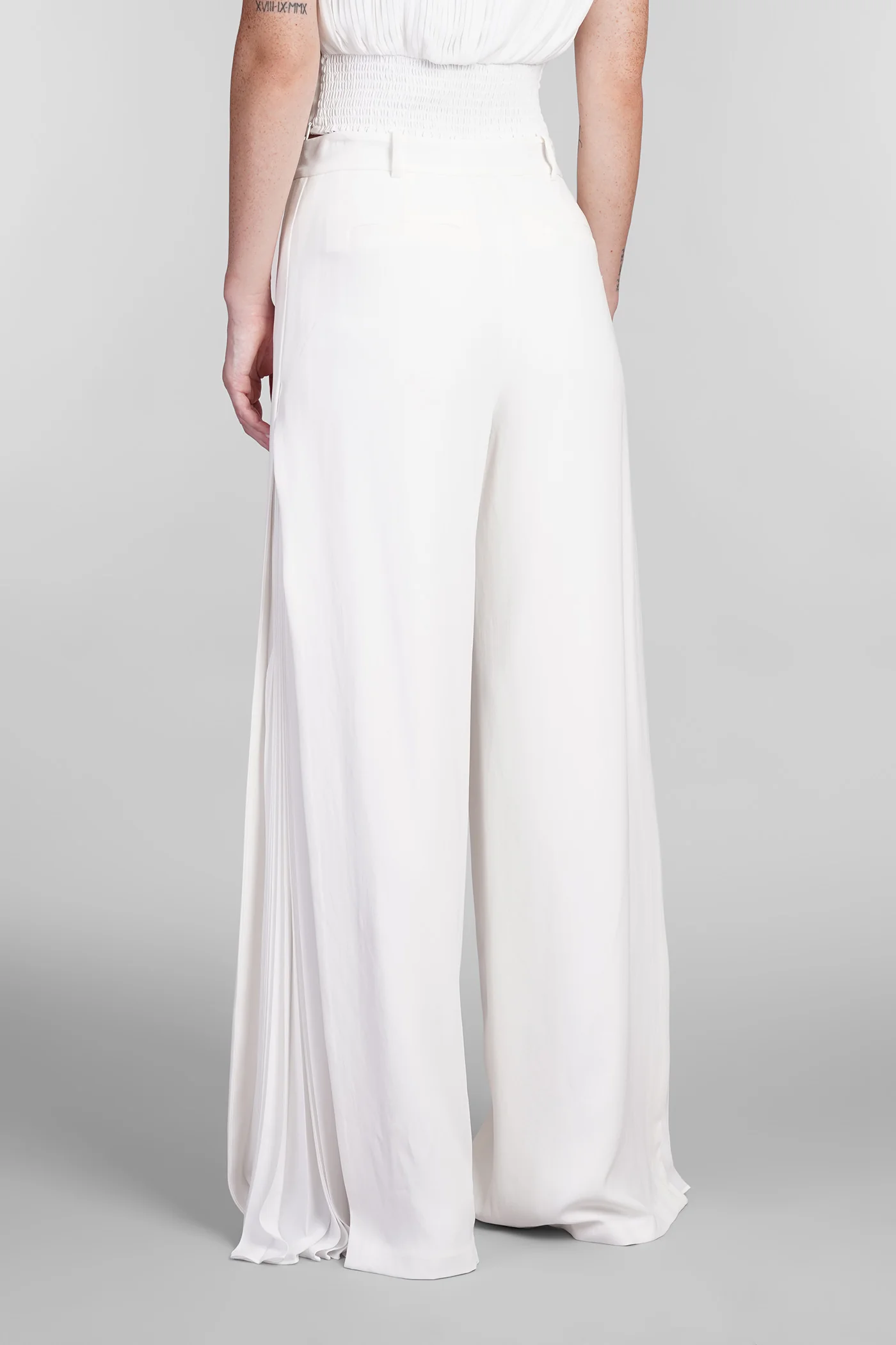 Lilo Pants in beige acetate - Image 3