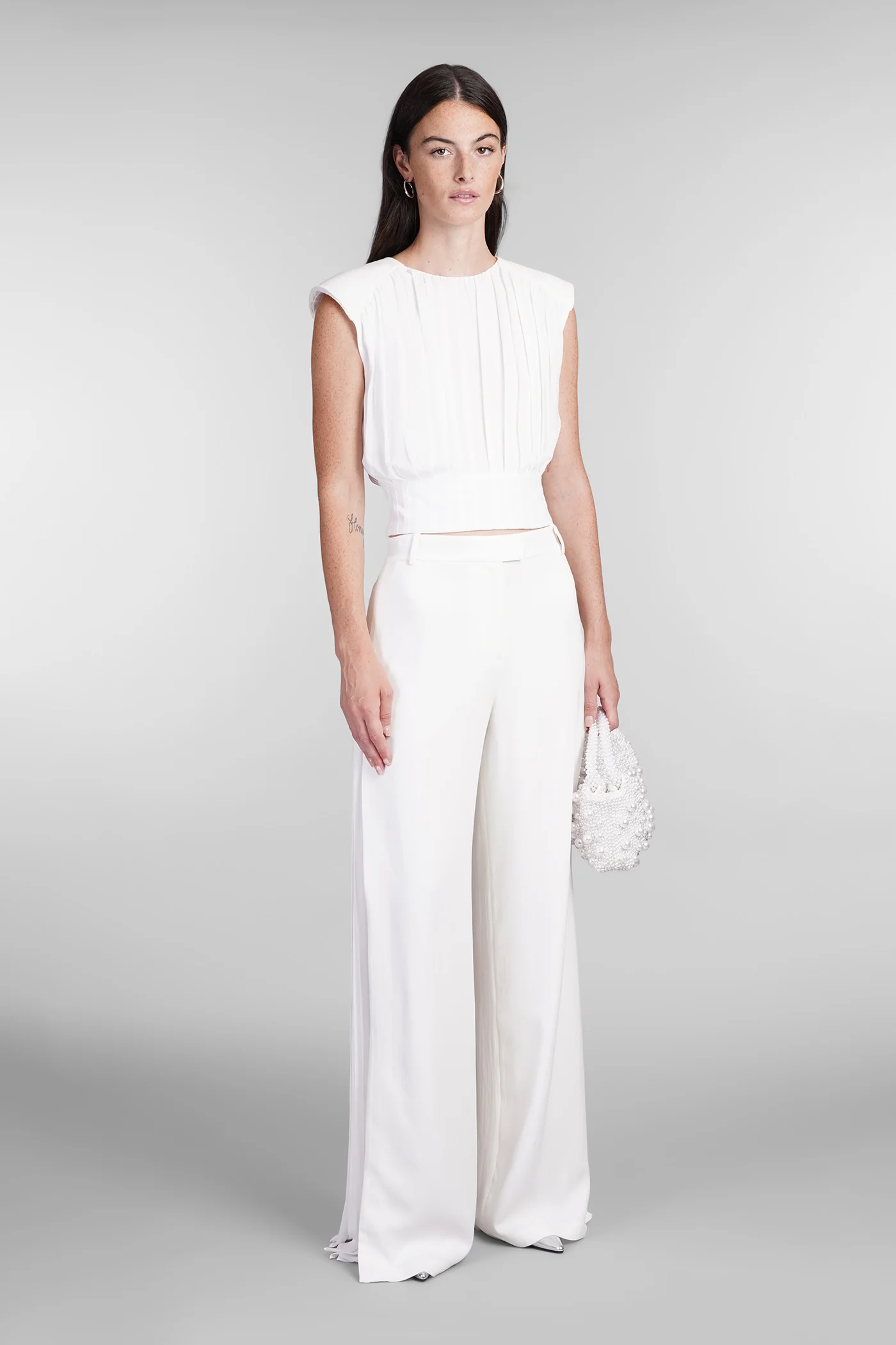 Matilda Topwear in white polyester - Image 2