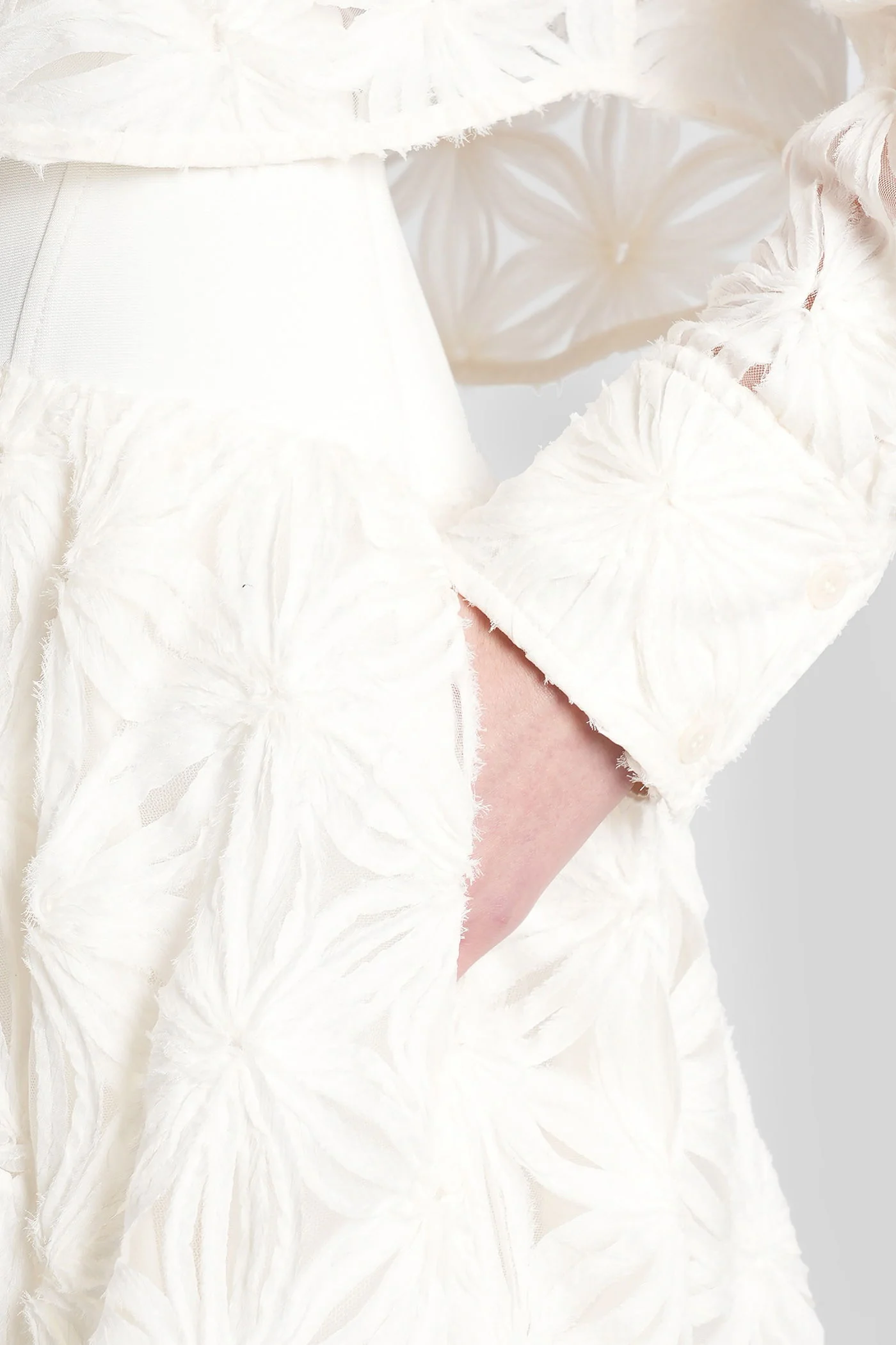 Mindy Skirt in white polyester - Image 5