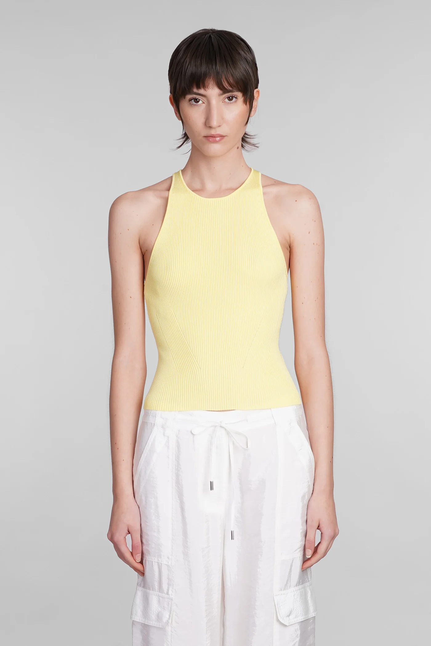 Reza Topwear in yellow Rayon