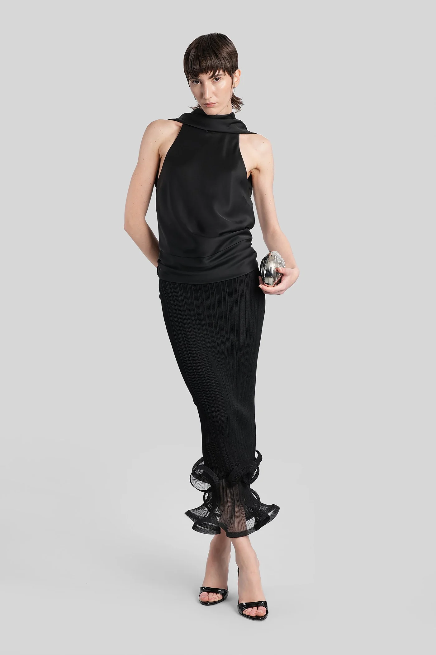Samira Topwear in black acetate - Image 2