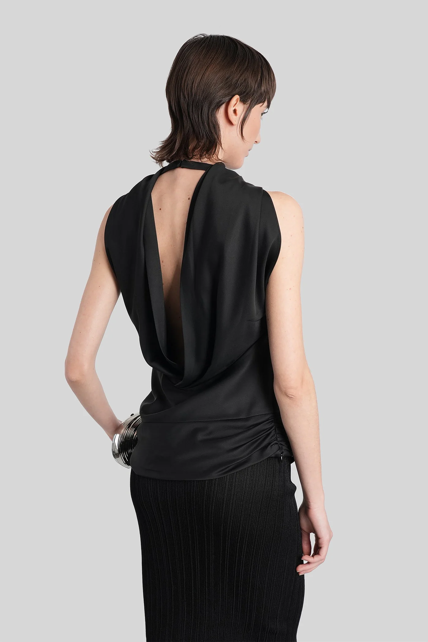 Samira Topwear in black acetate - Image 3