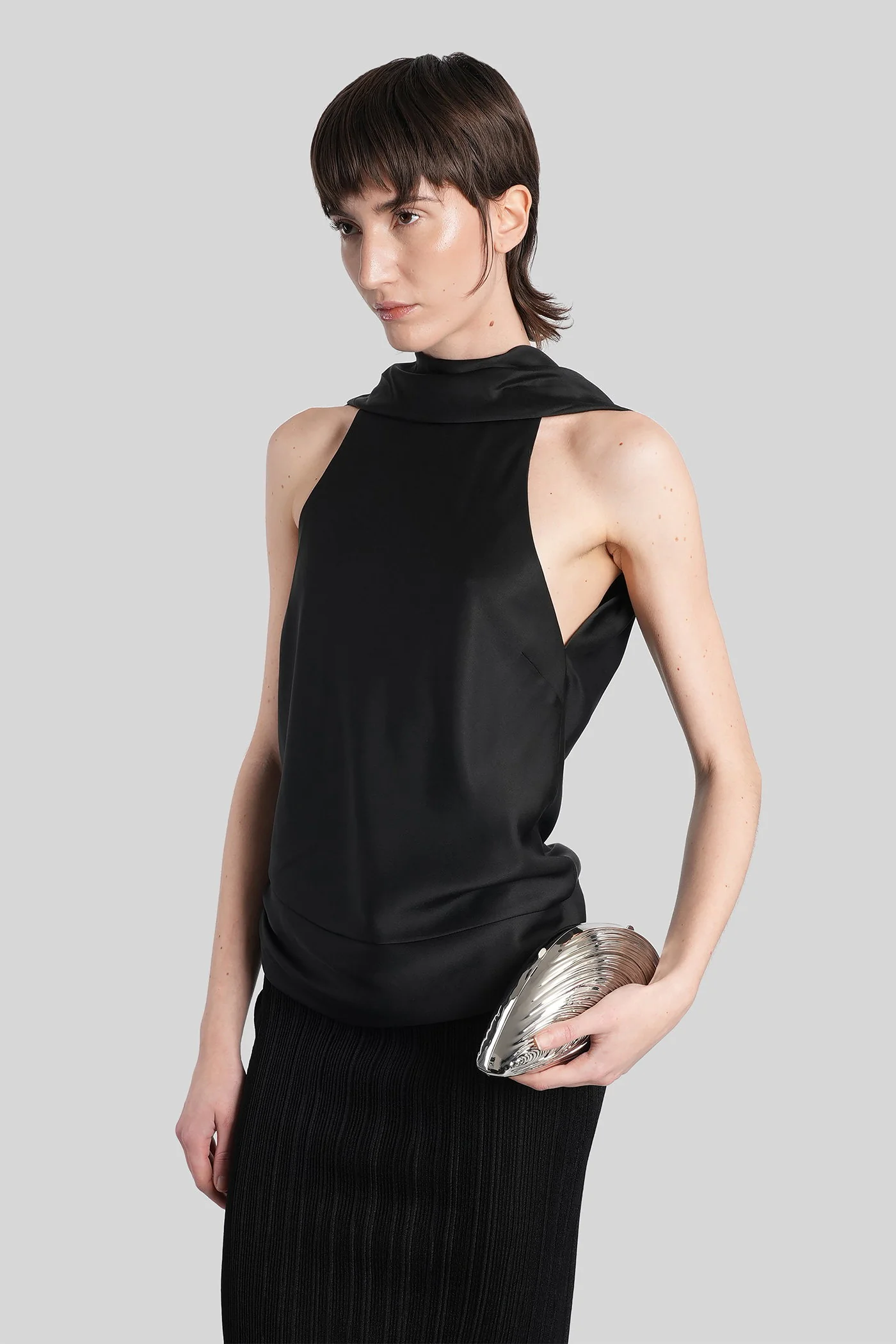Samira Topwear in black acetate - Image 4
