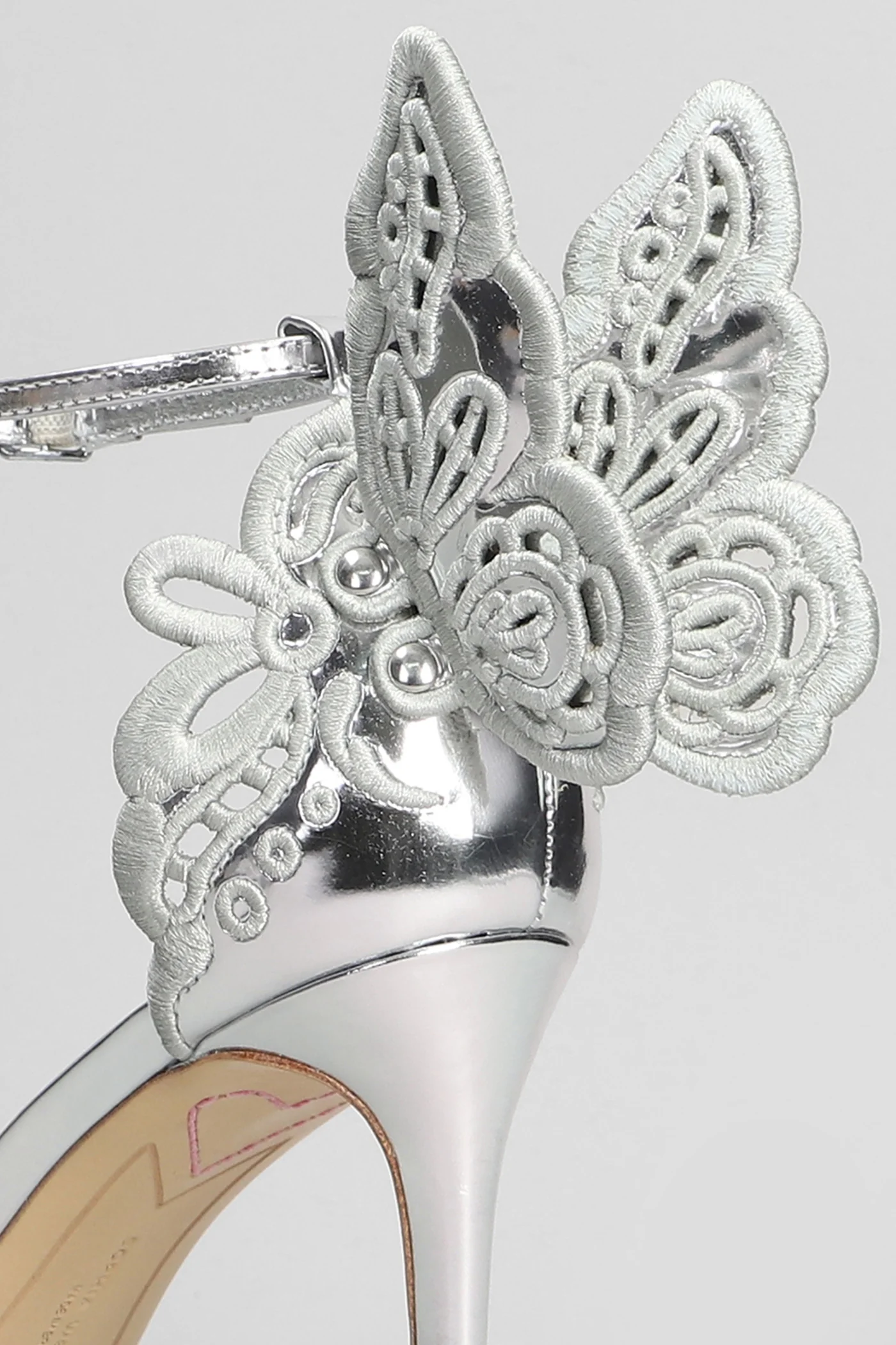 Chiara Sandals in silver leather - Image 5