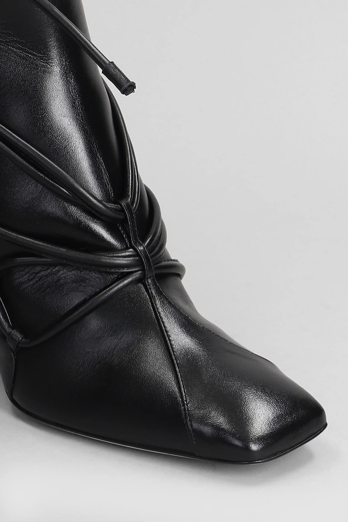Havanna High heels Ankle boots in black leather - Image 5