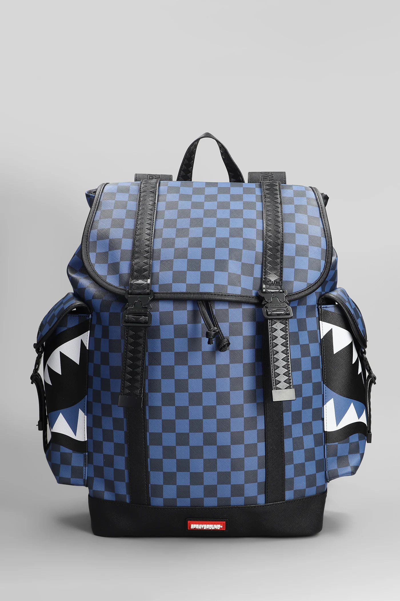 Backpack in blue PVC