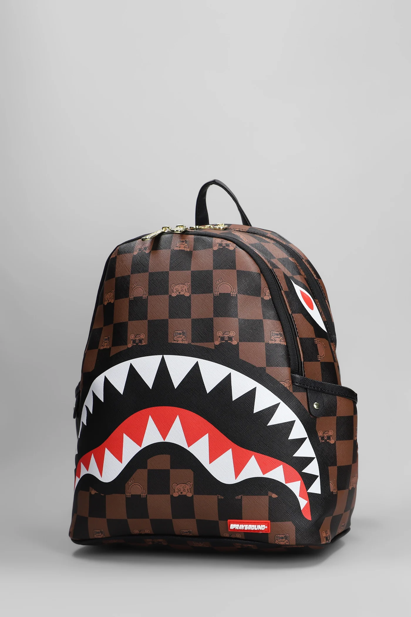 Backpack in brown PVC - Image 2