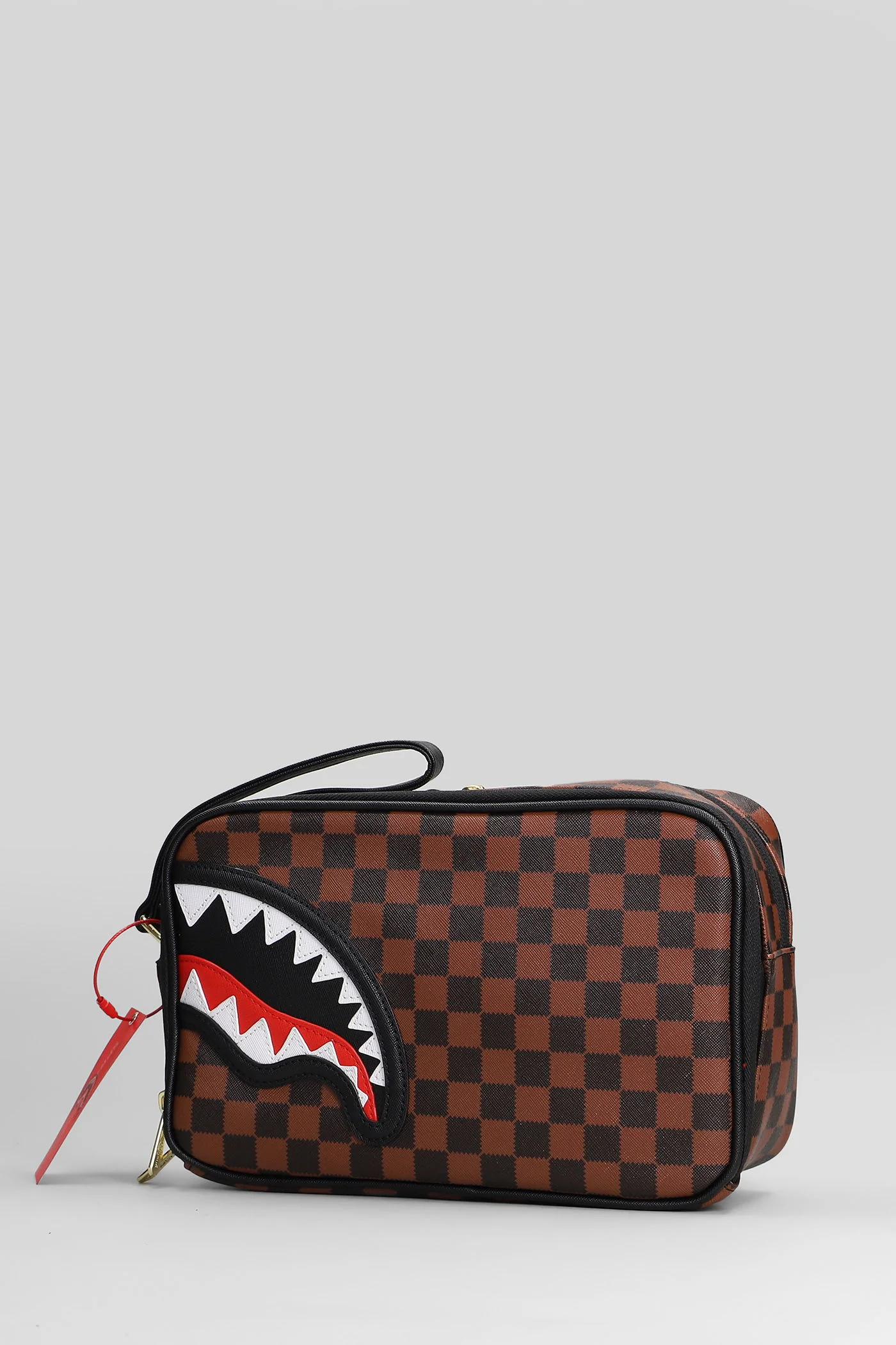 Clutch in brown PVC - Image 2