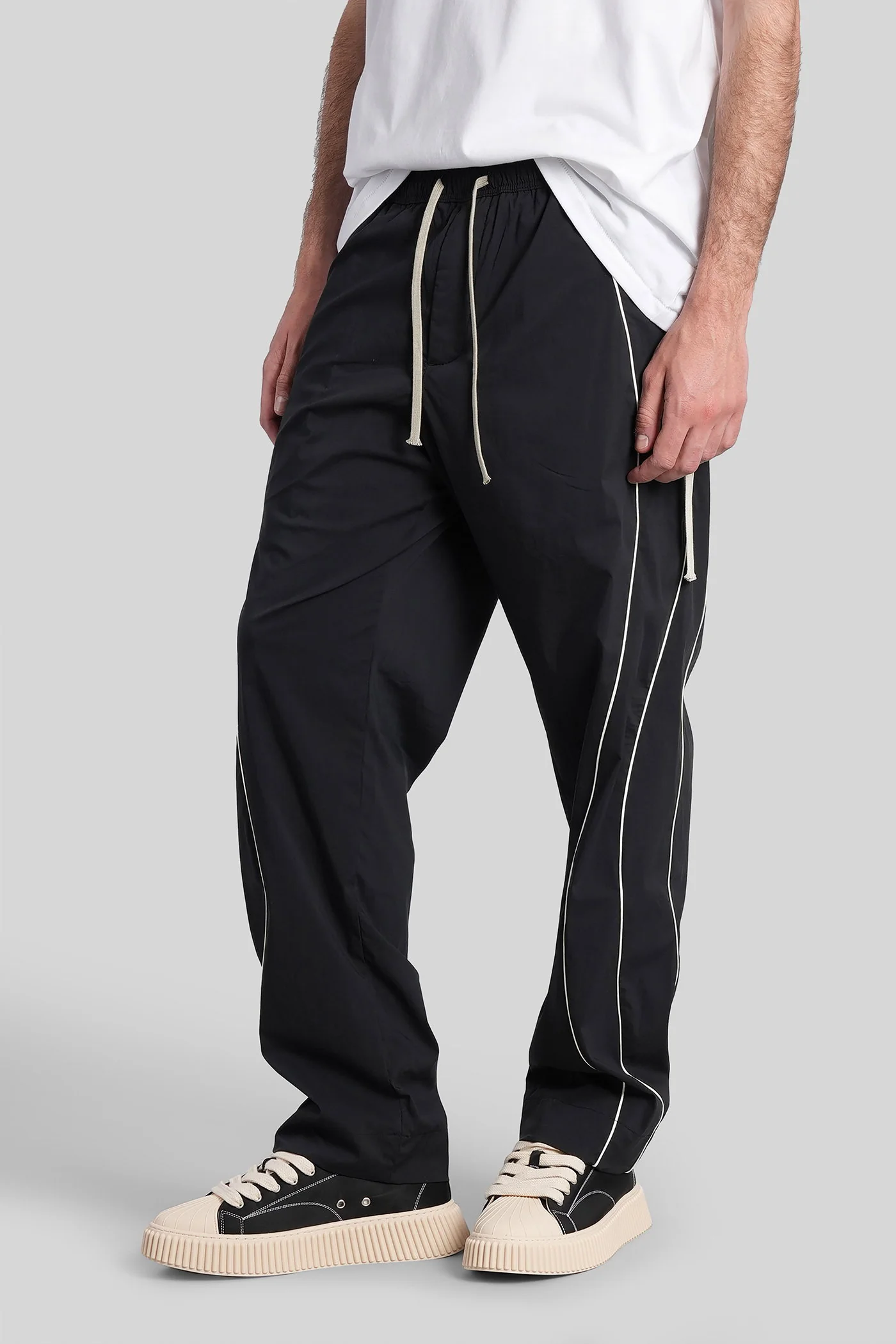 Para wave Pants in black cotton - Image 4