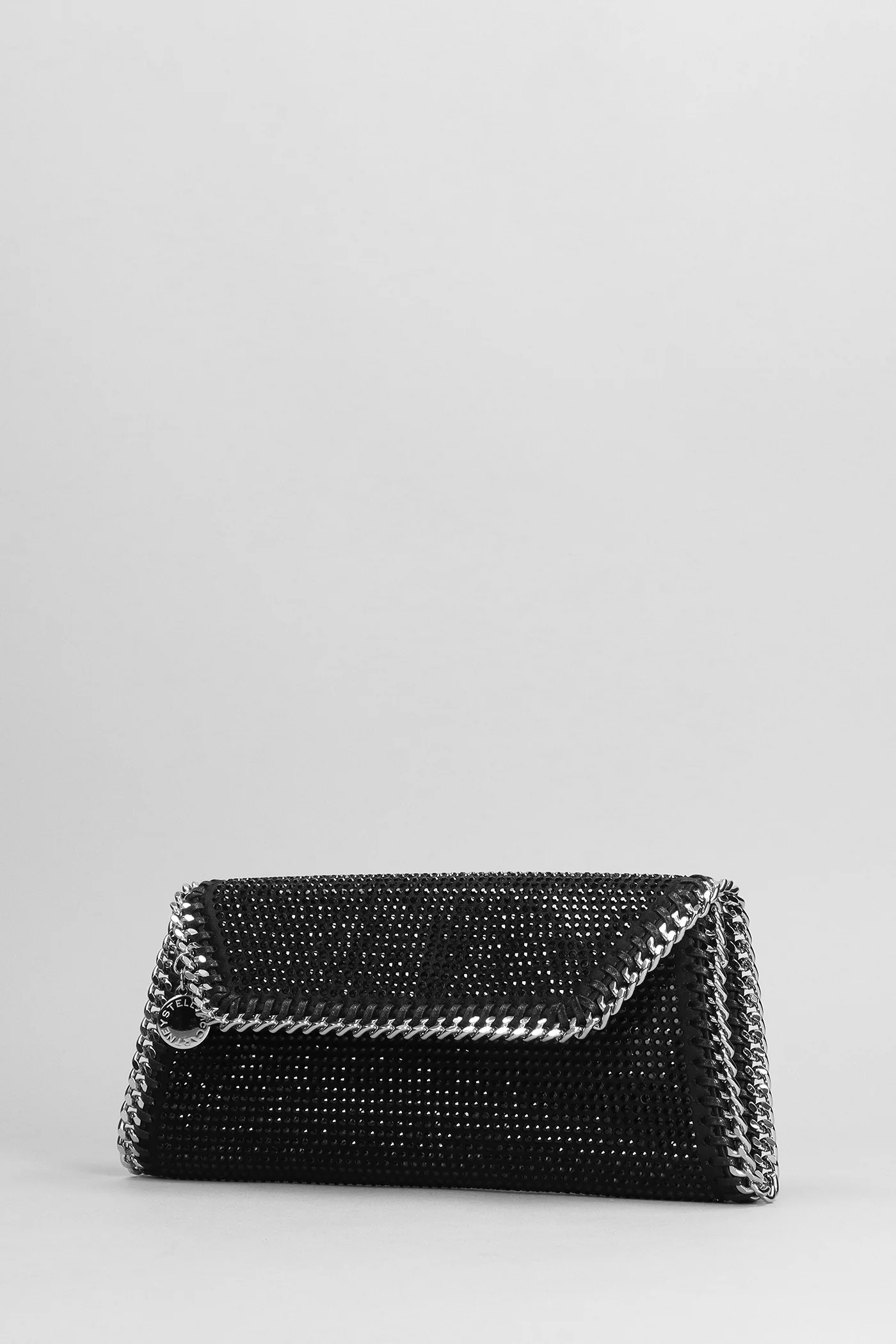 Clutch in black polyester - Image 2