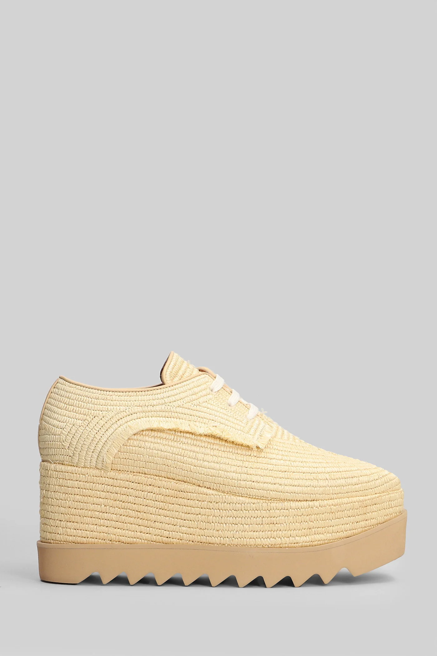 Elyse Sneakers in beige raffia