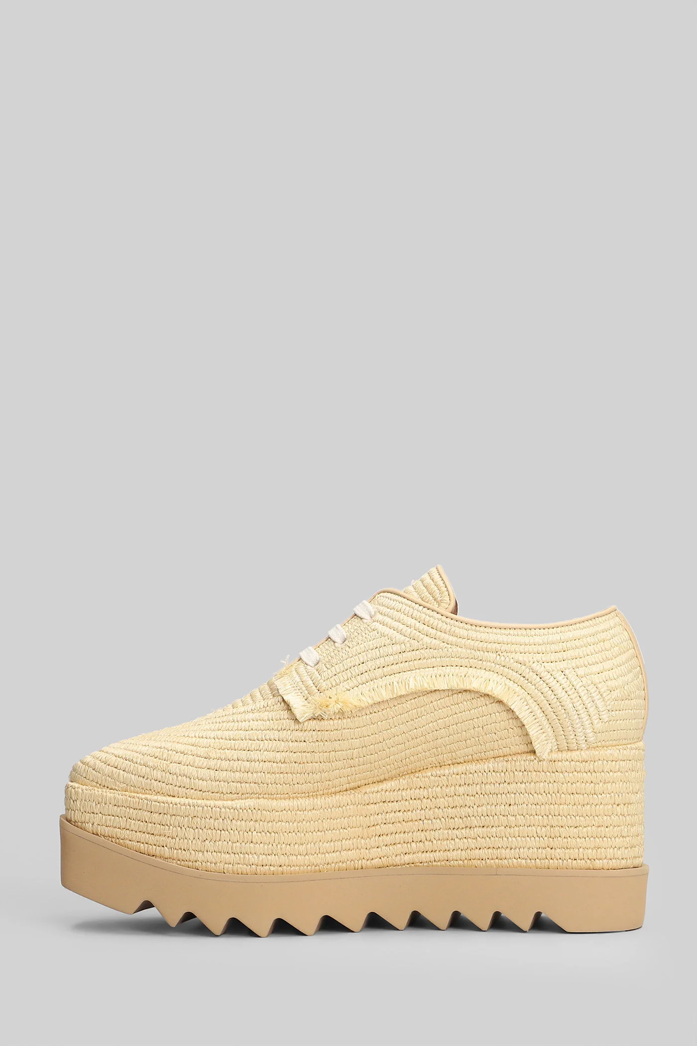 Elyse Sneakers in beige raffia - Image 3