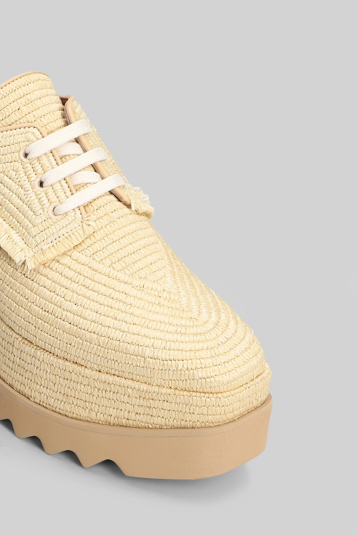 Elyse Sneakers in beige raffia - Image 5