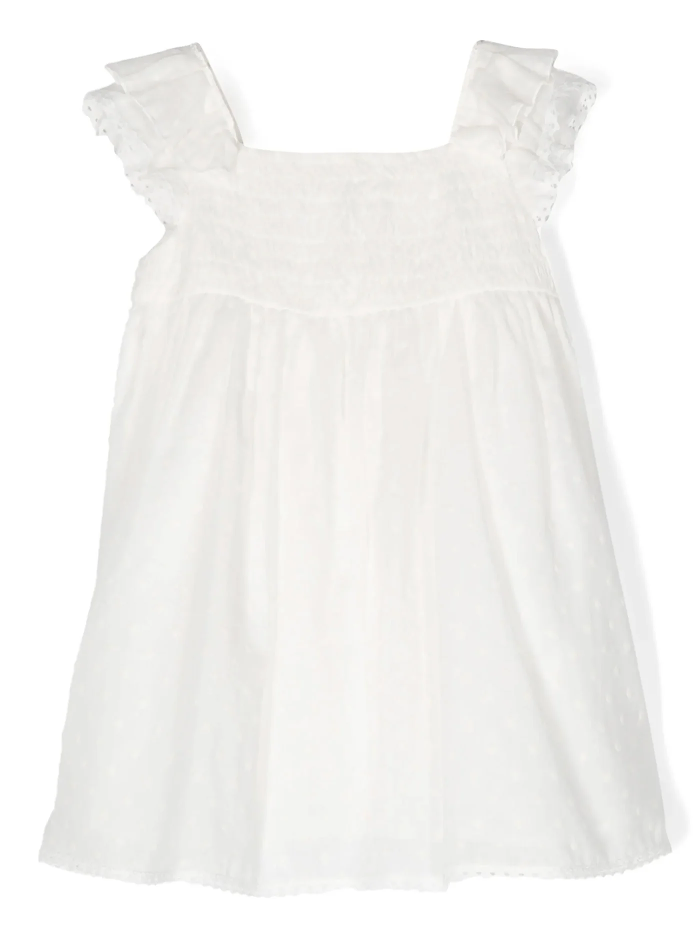 Dress woman  in white cotton