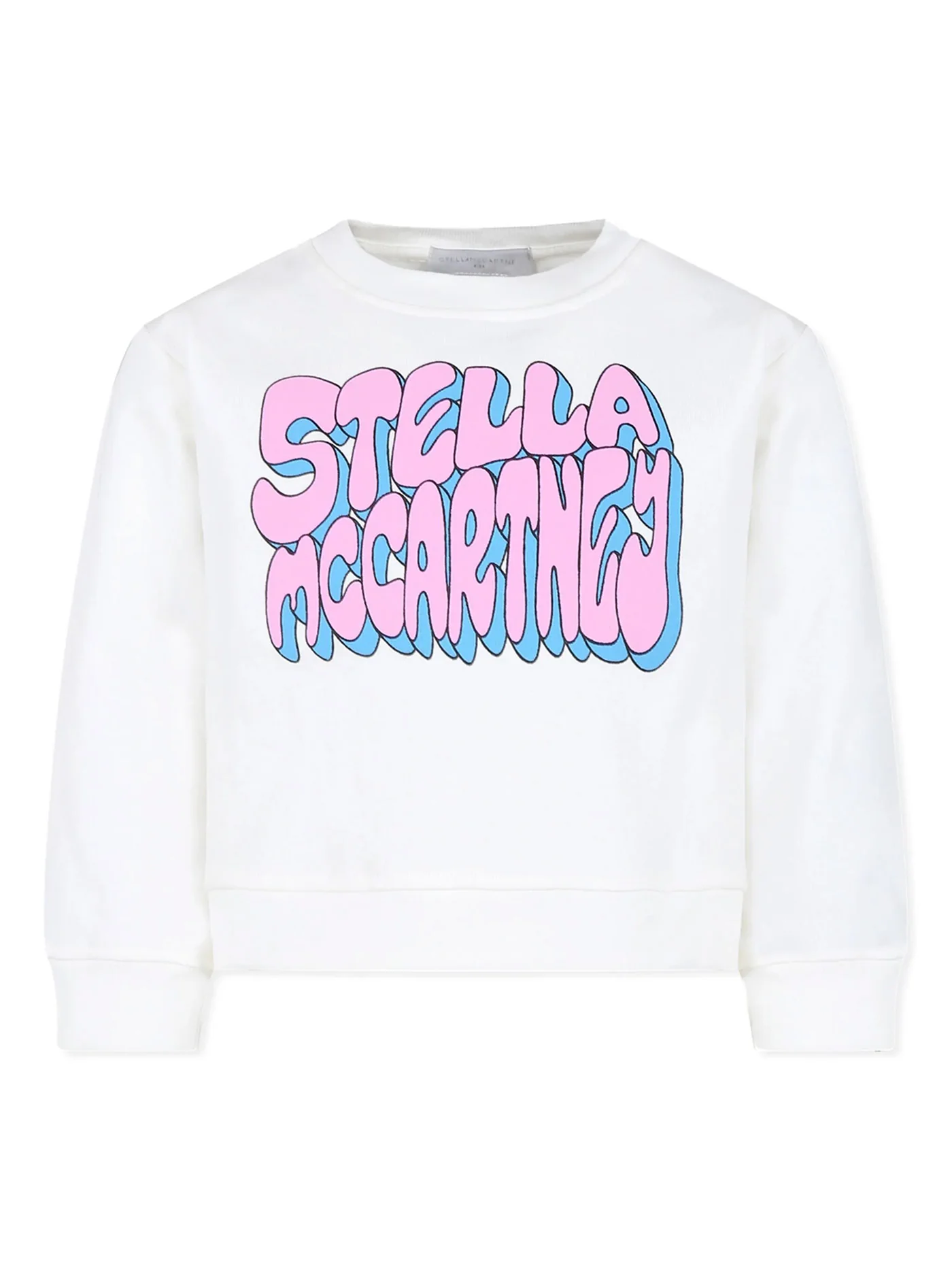 Sweatshirt in white cotton
