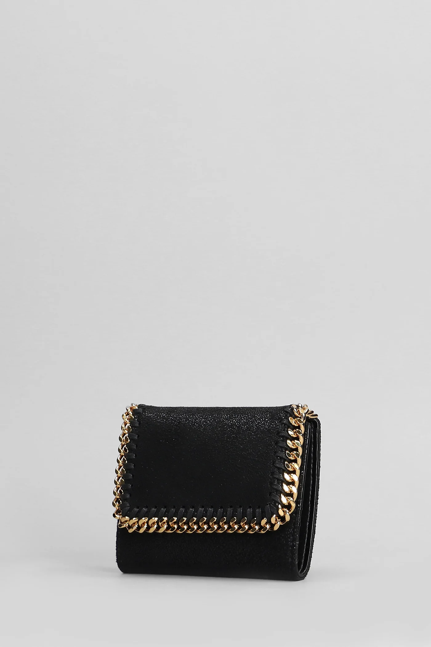 Small flap Wallet in black polyester - Image 2