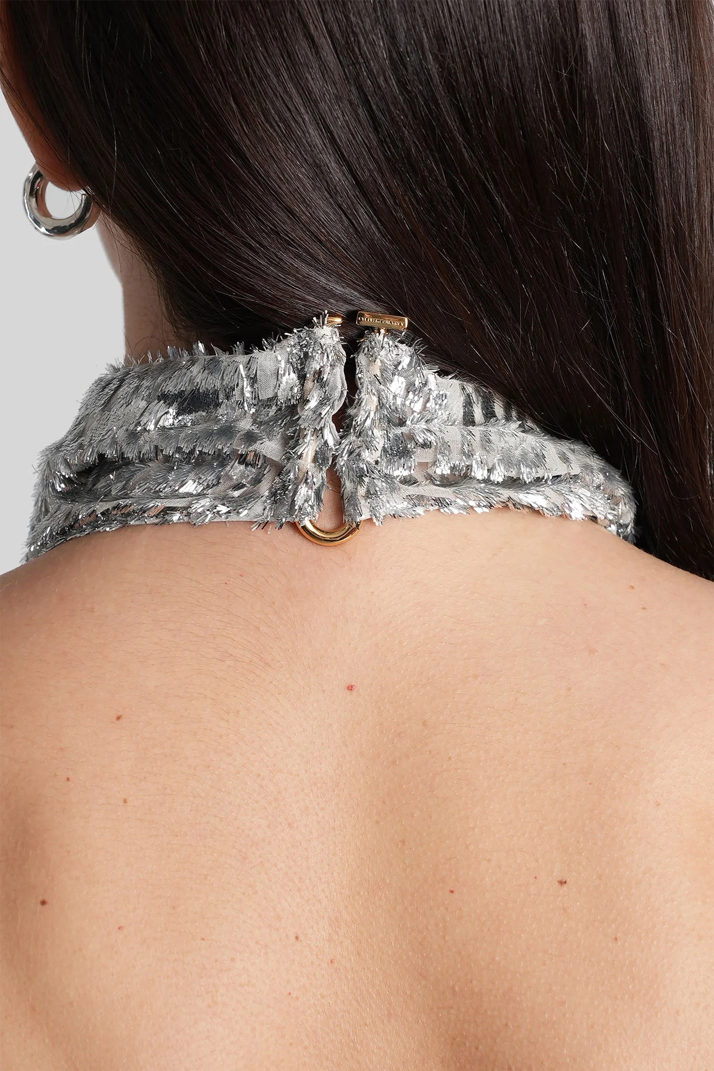 Topwear in silver polyester - Image 50