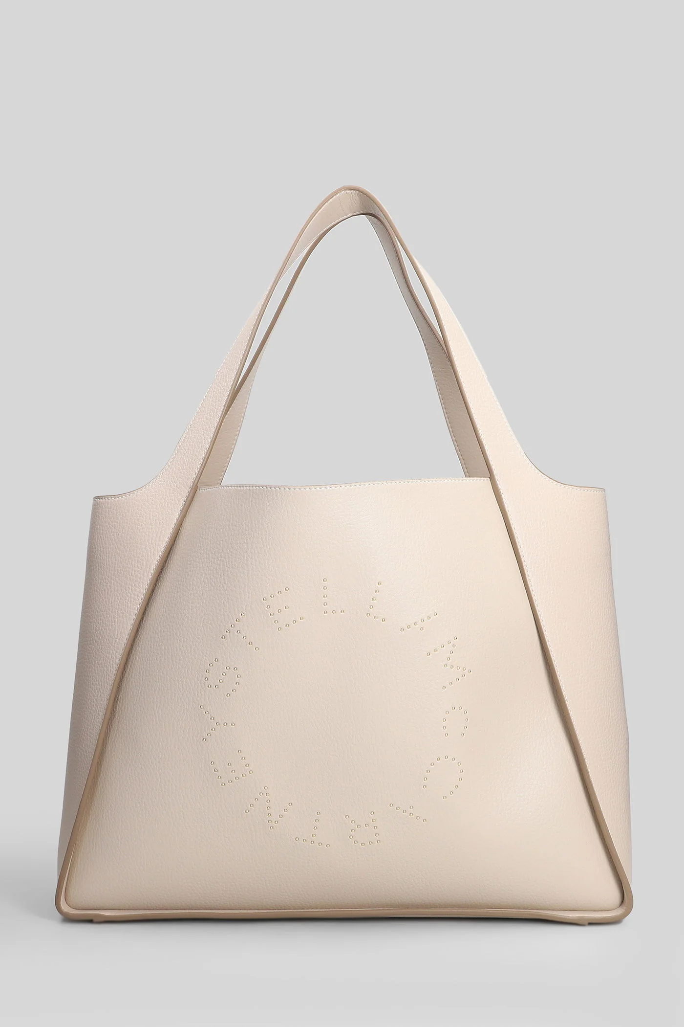Tote in beige polyester